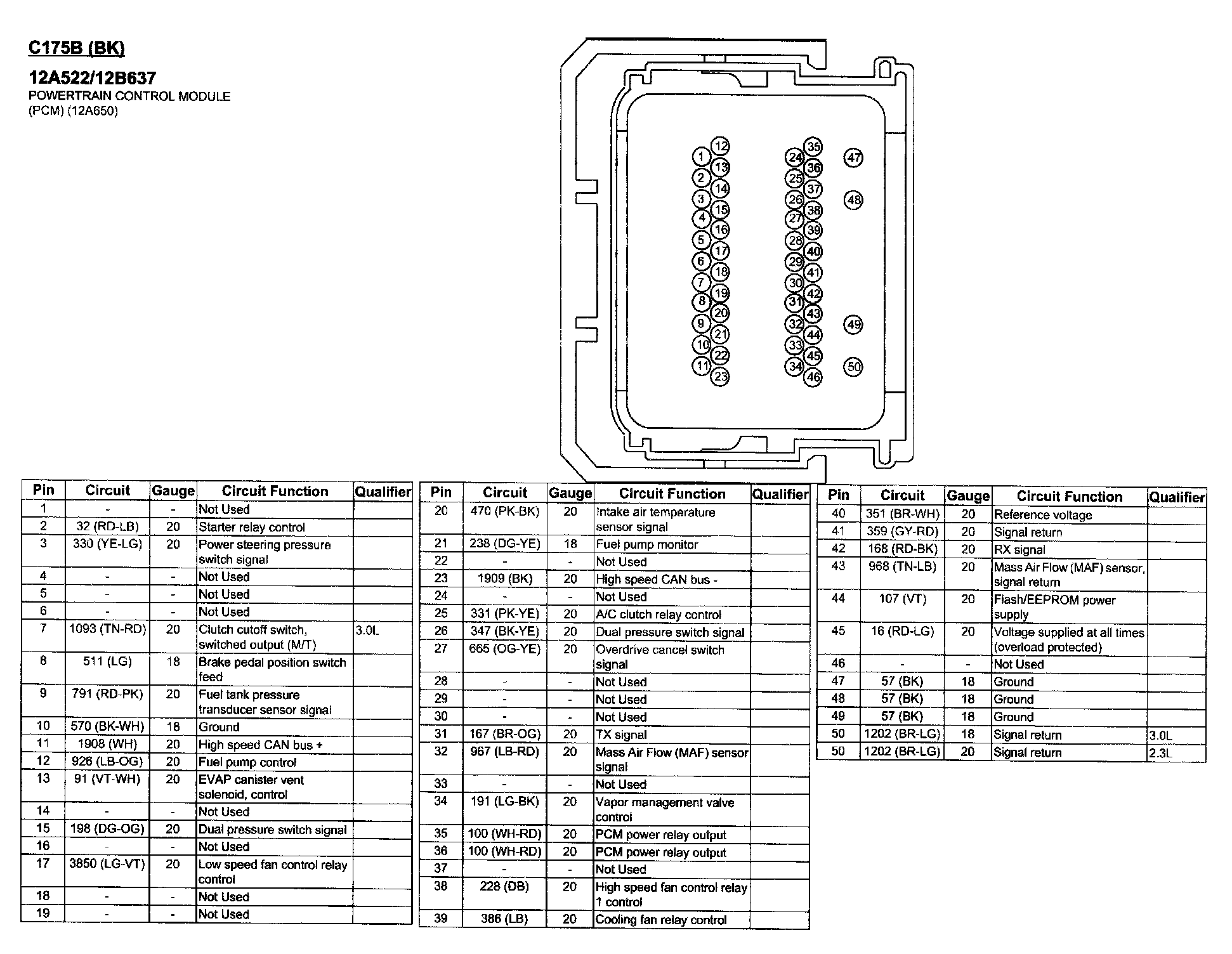 Factory service manual diagram