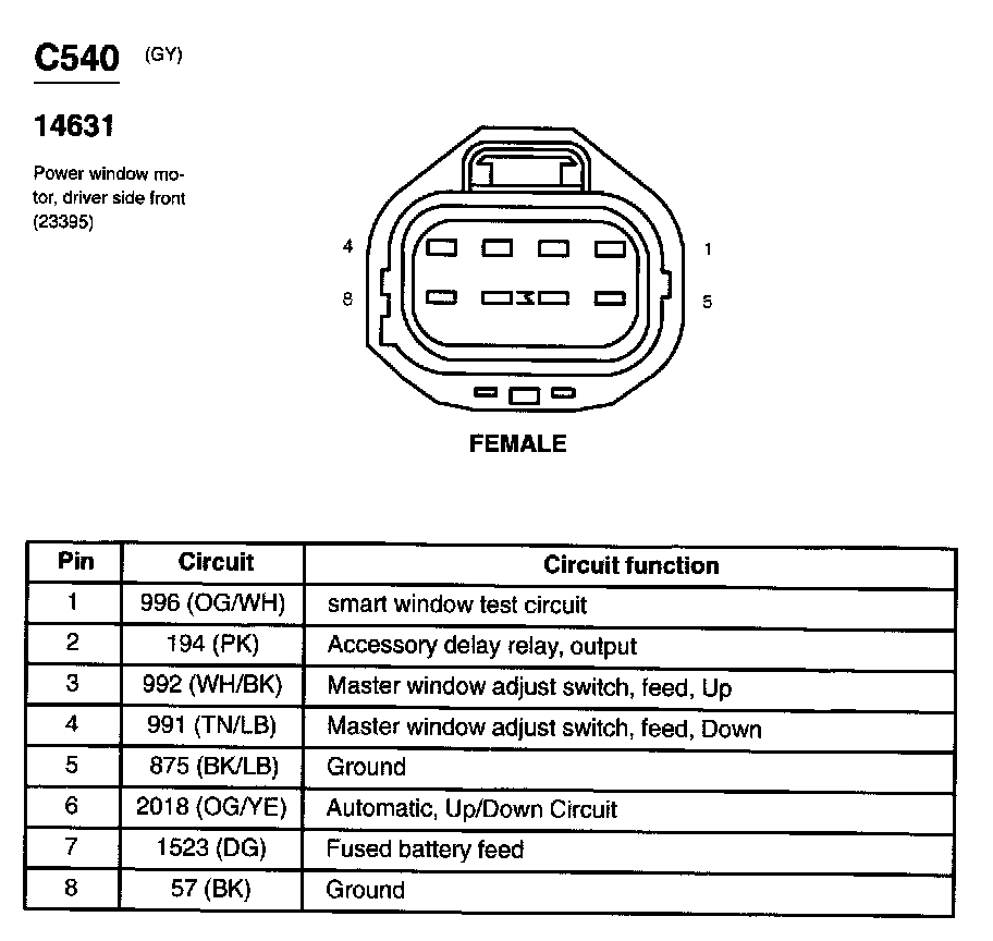 Factory service manual diagram