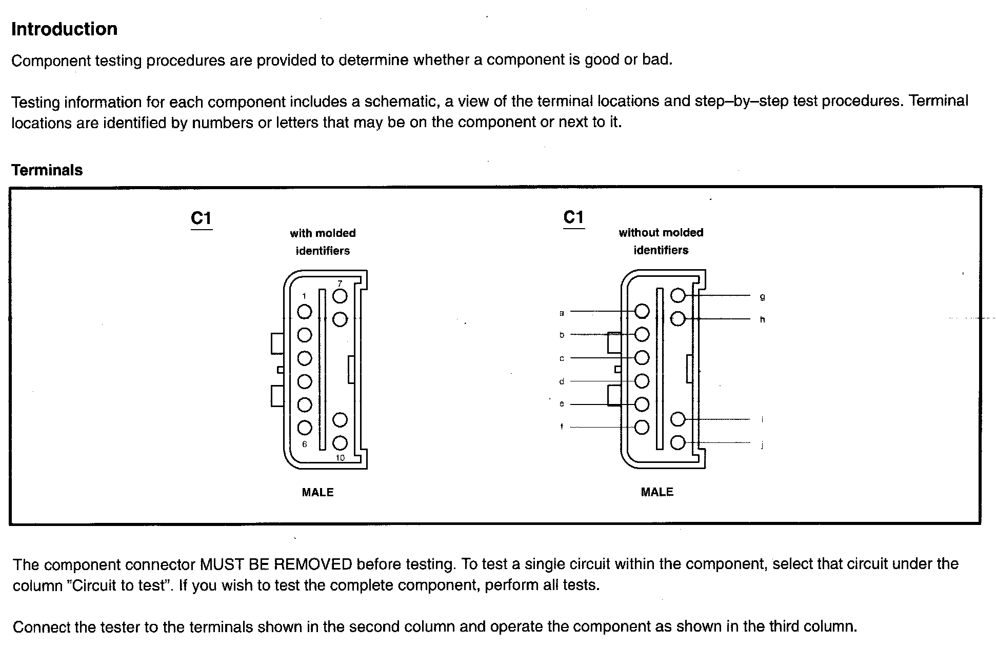 Factory service manual diagram