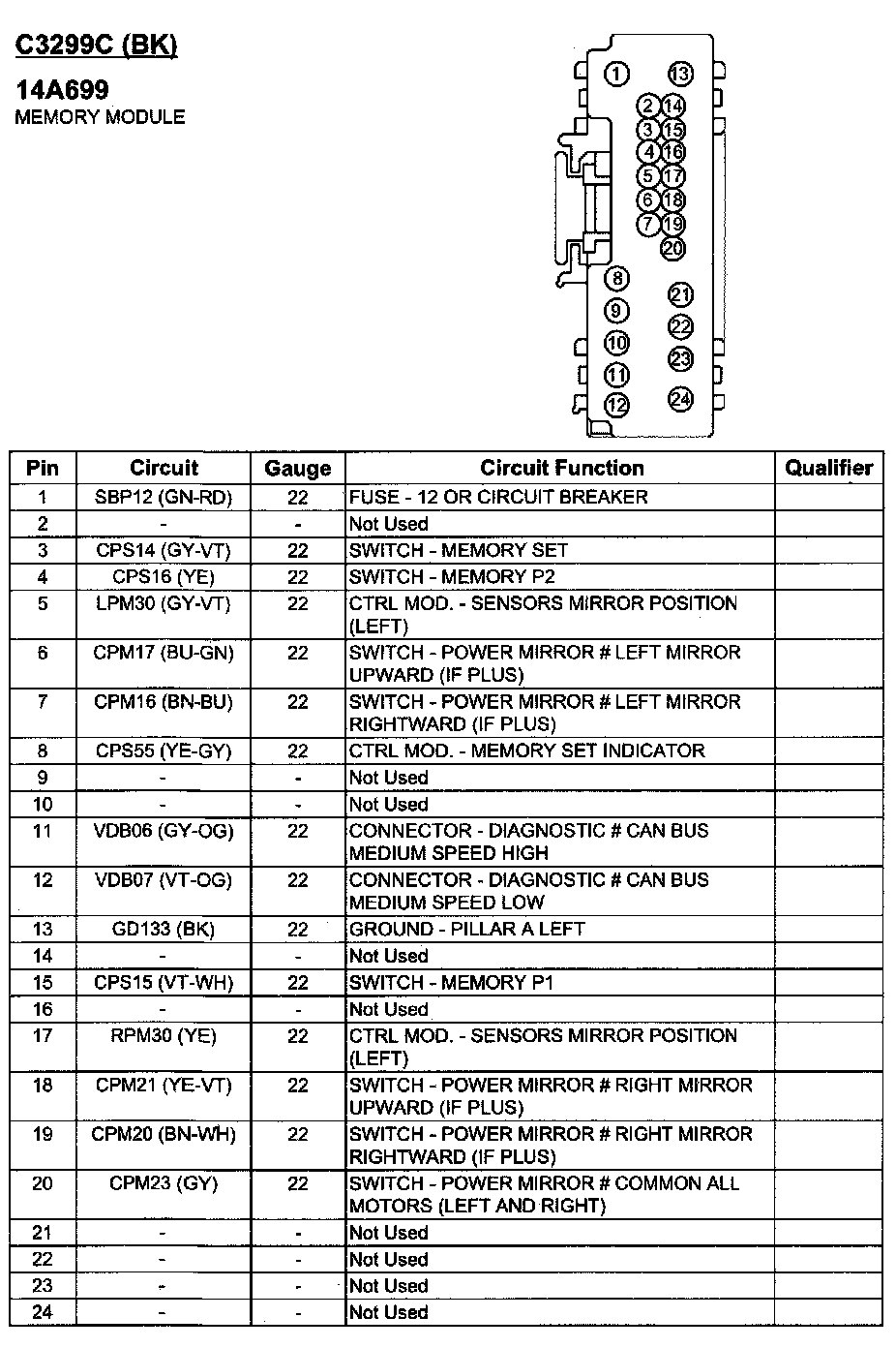 Factory service manual diagram