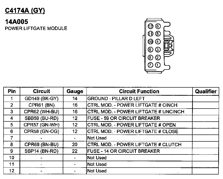Factory service manual diagram