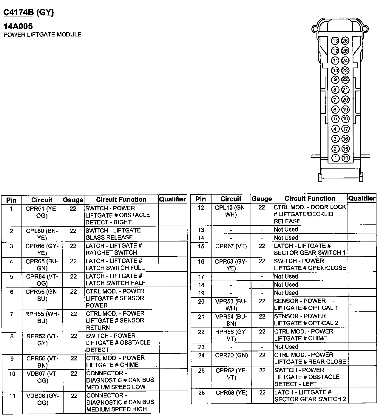Factory service manual diagram
