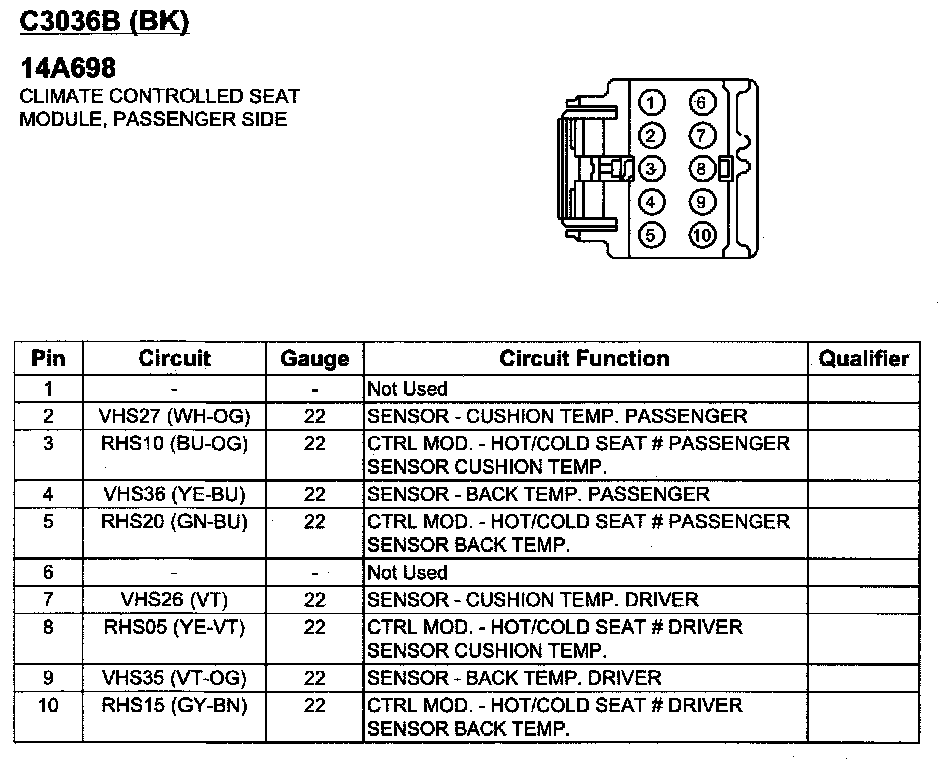 Factory service manual diagram