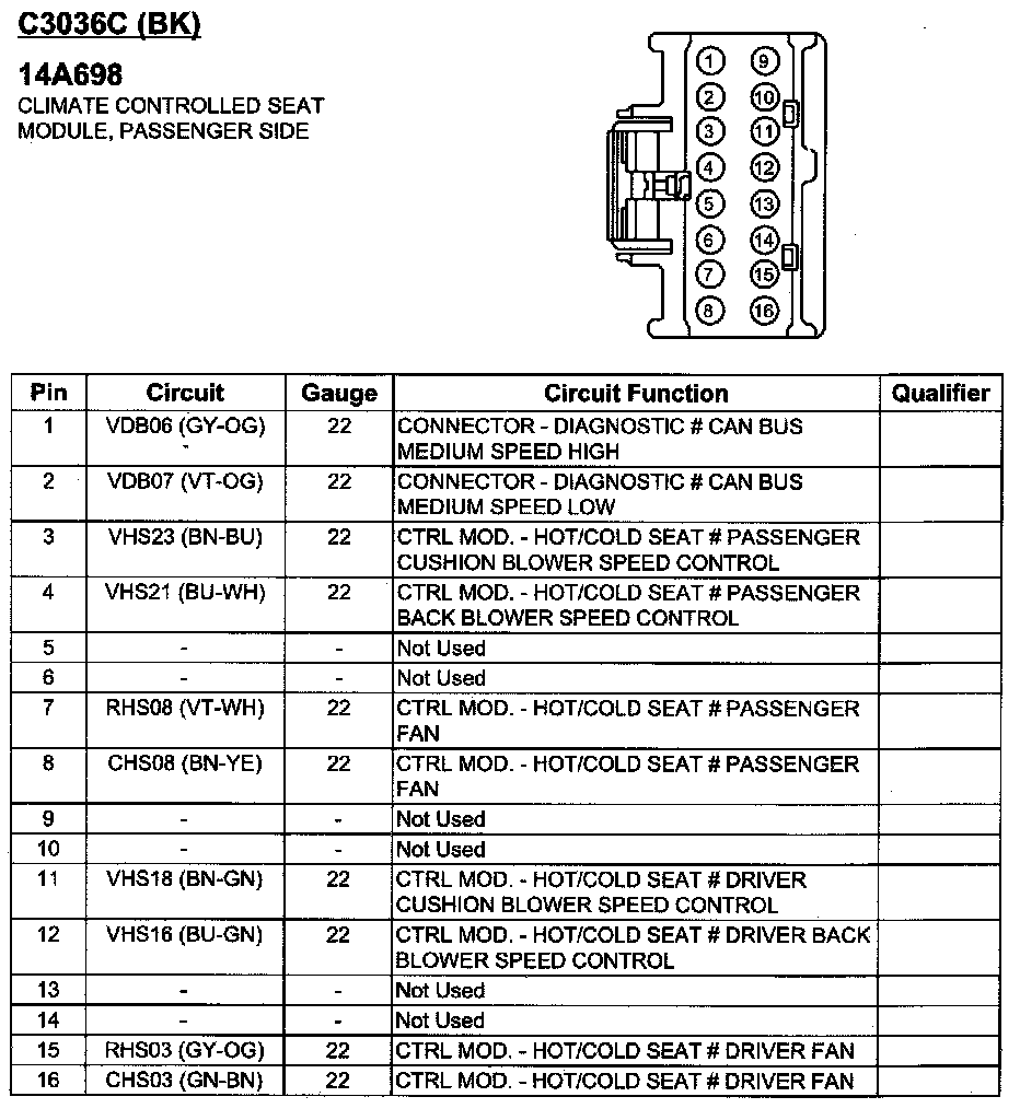 Factory service manual diagram
