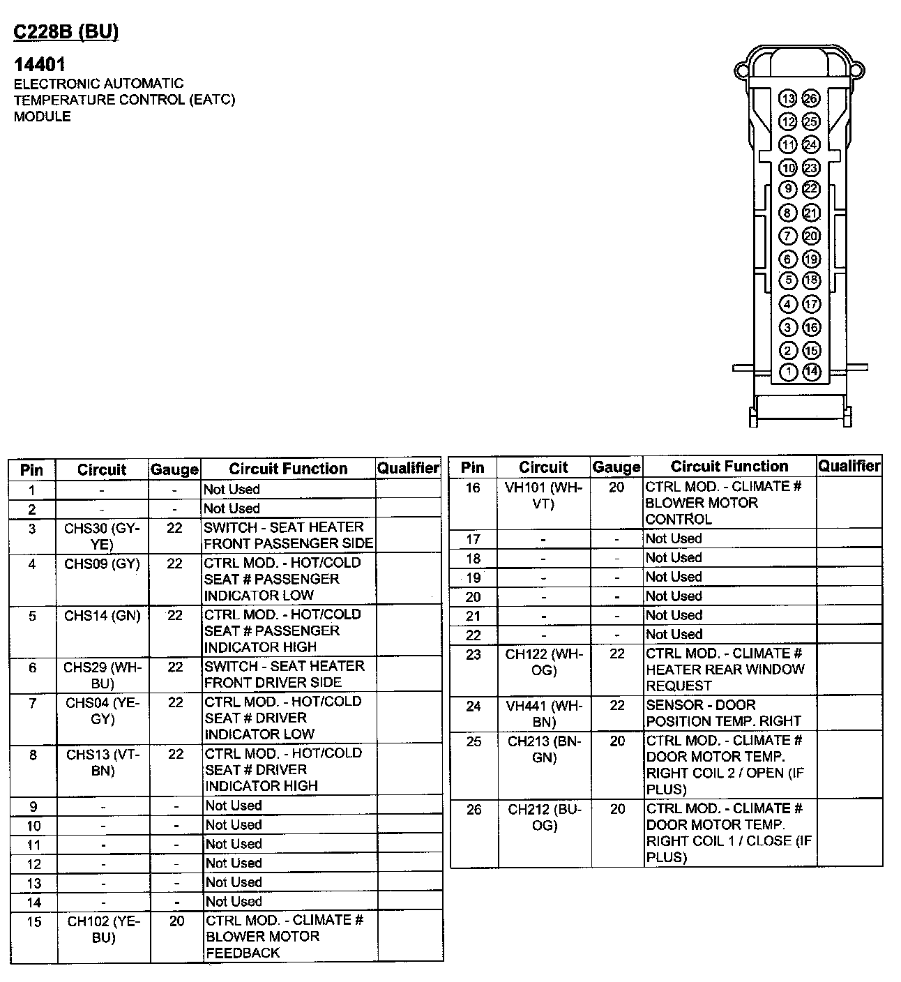 Factory service manual diagram