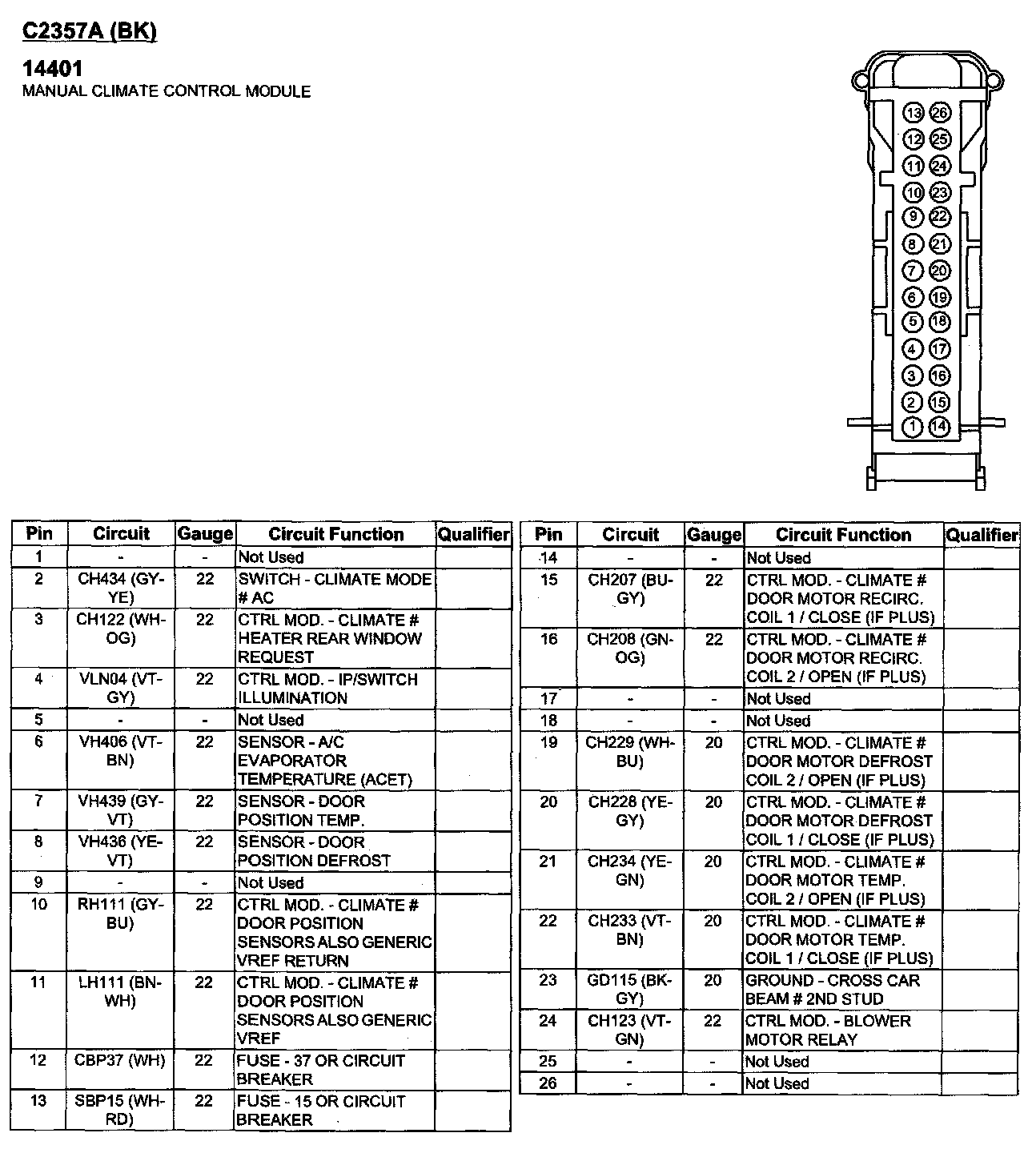 Factory service manual diagram