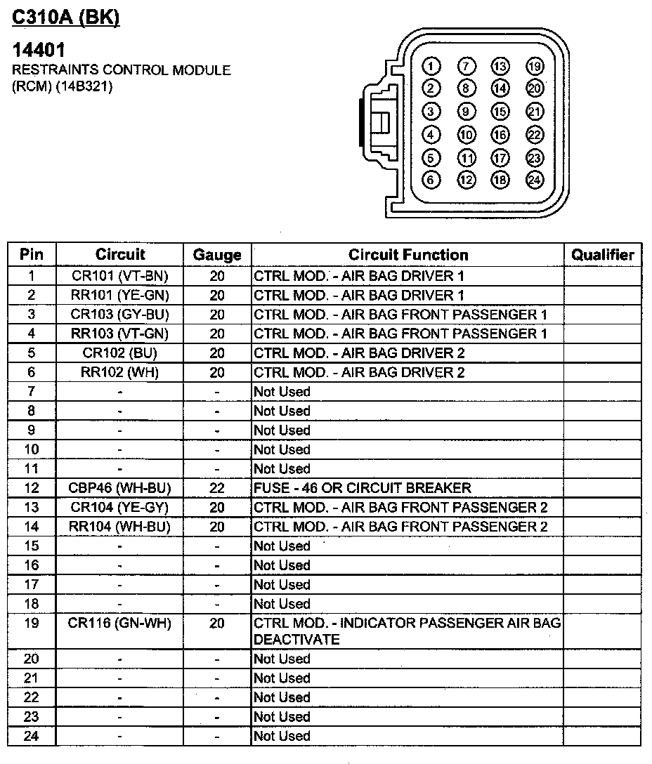 Factory service manual diagram