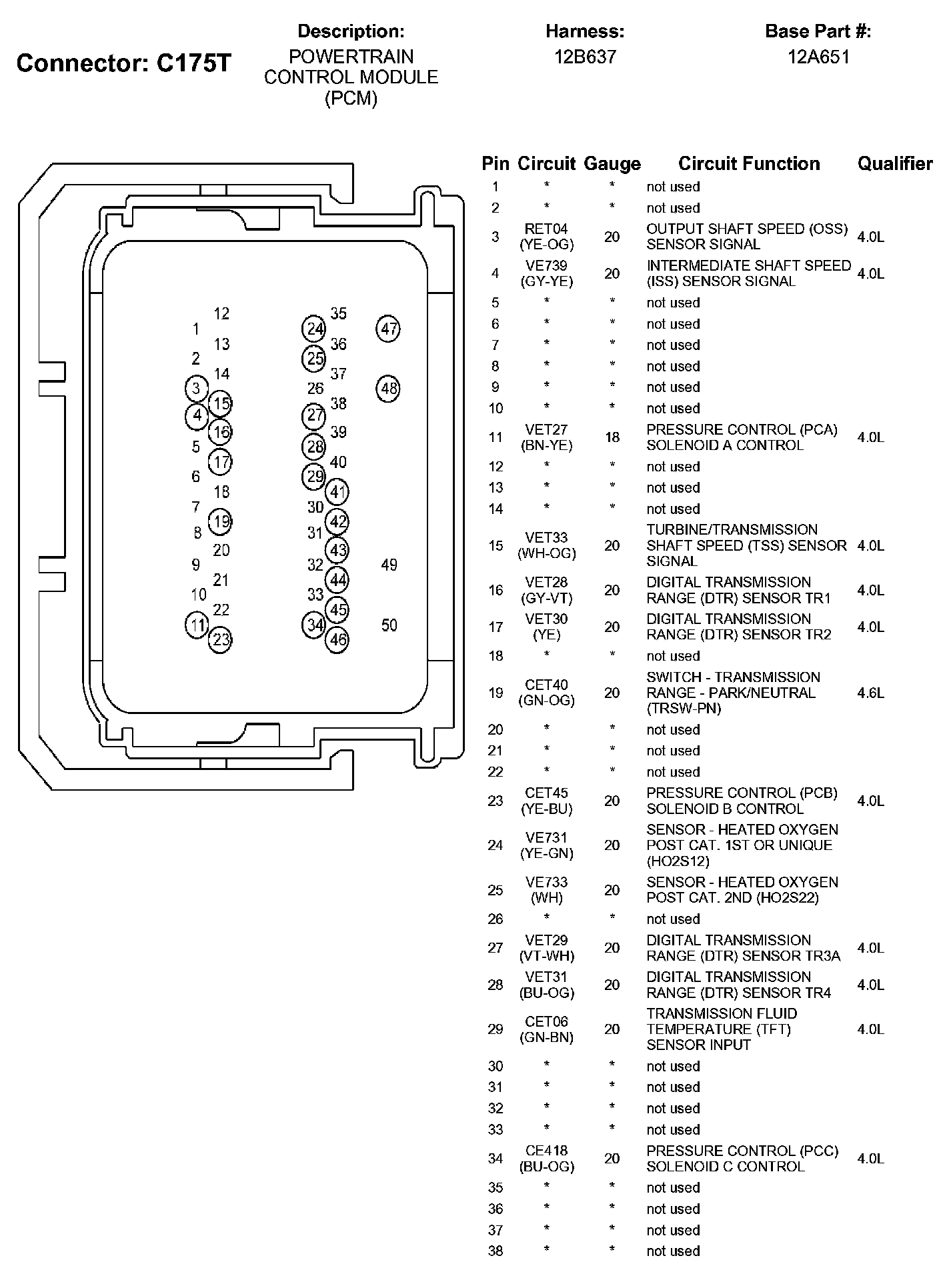 Factory service manual diagram