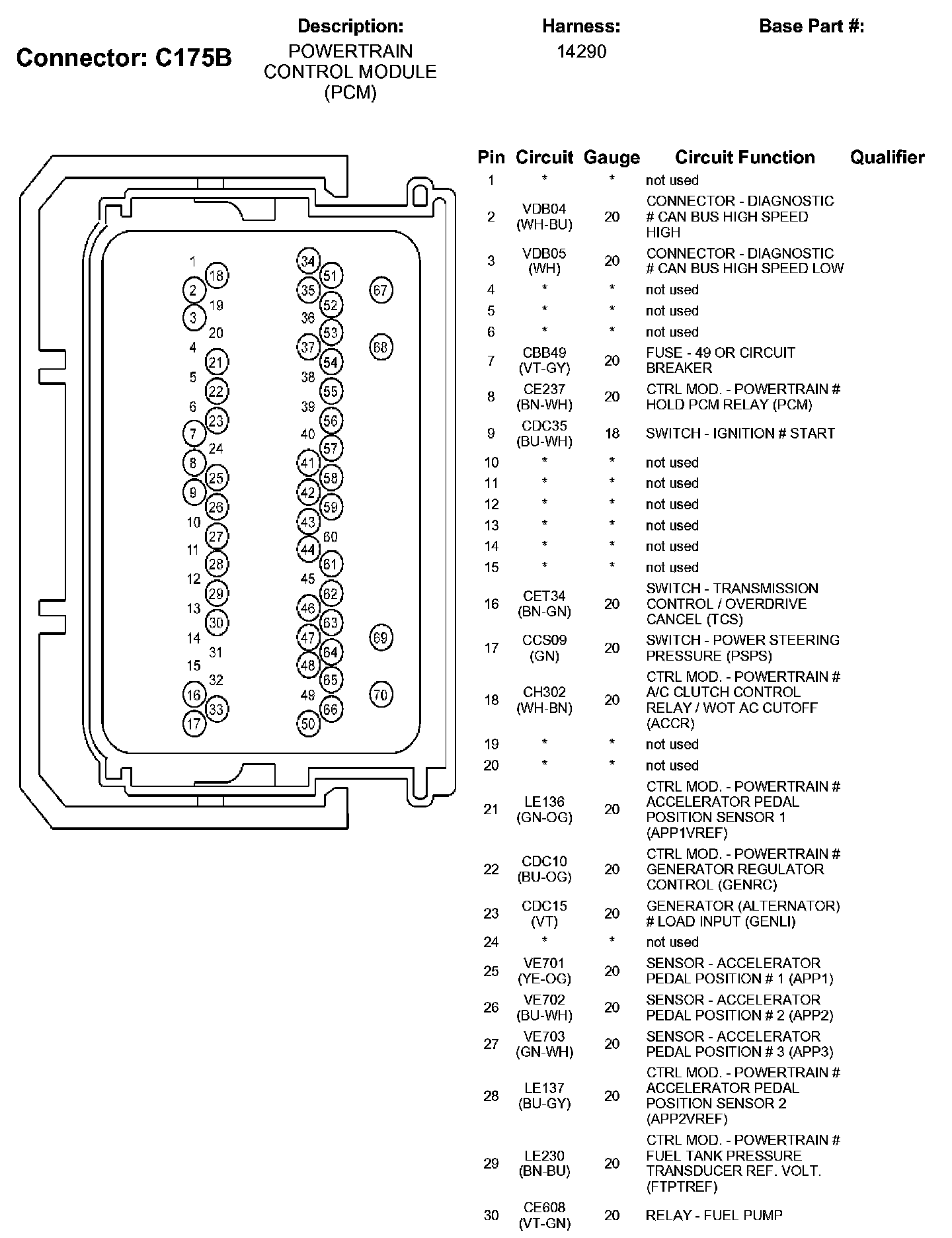 Factory service manual diagram