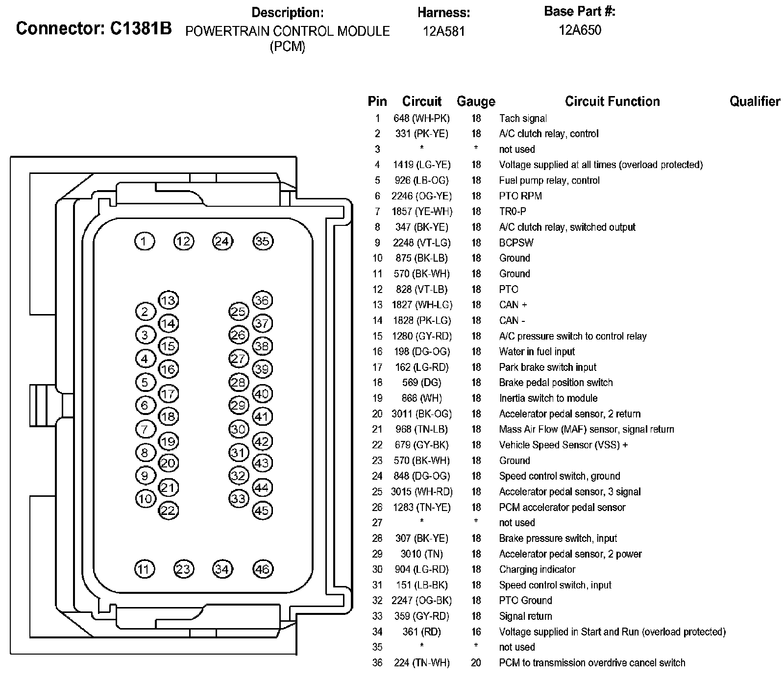 Factory service manual diagram
