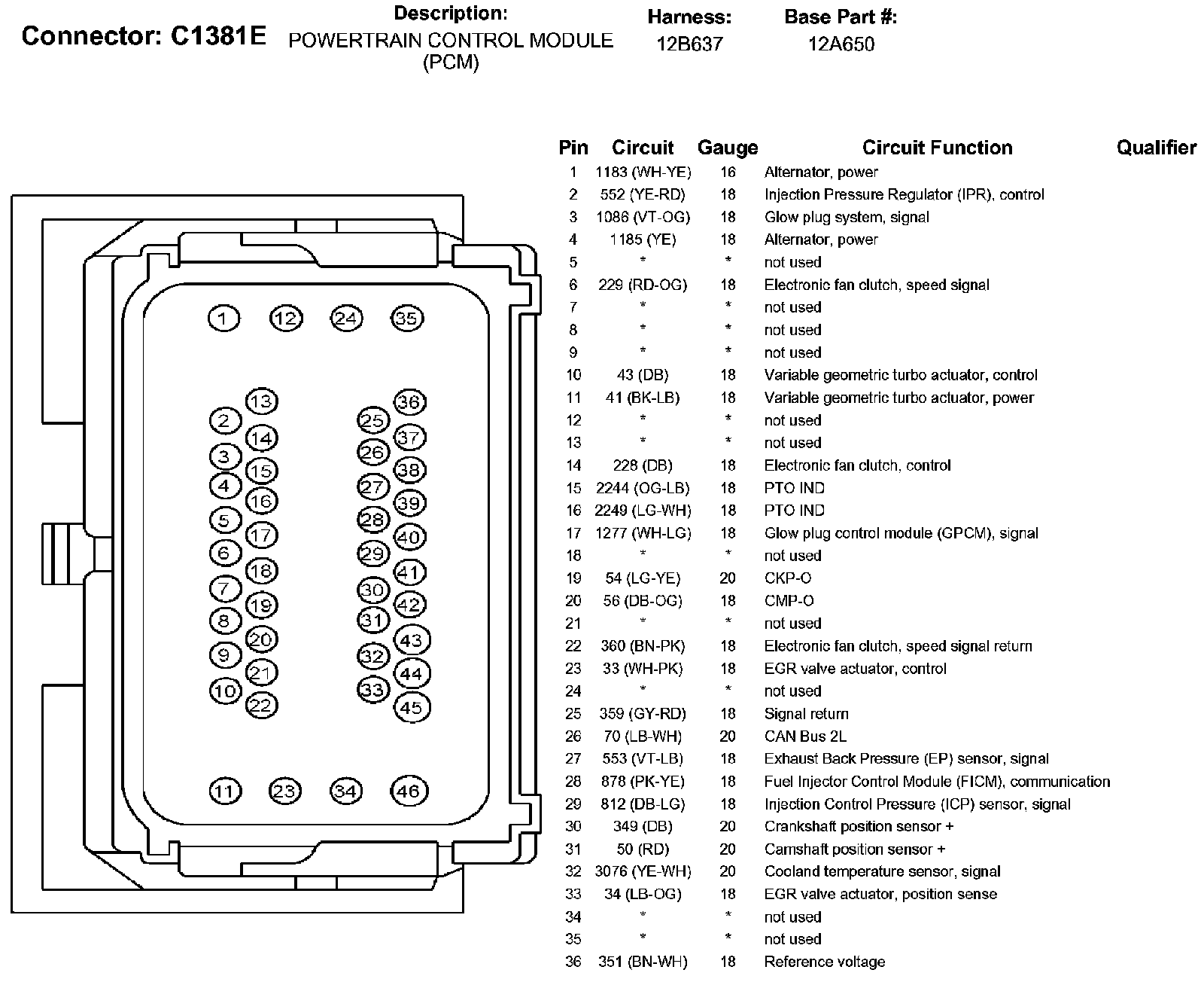 Factory service manual diagram