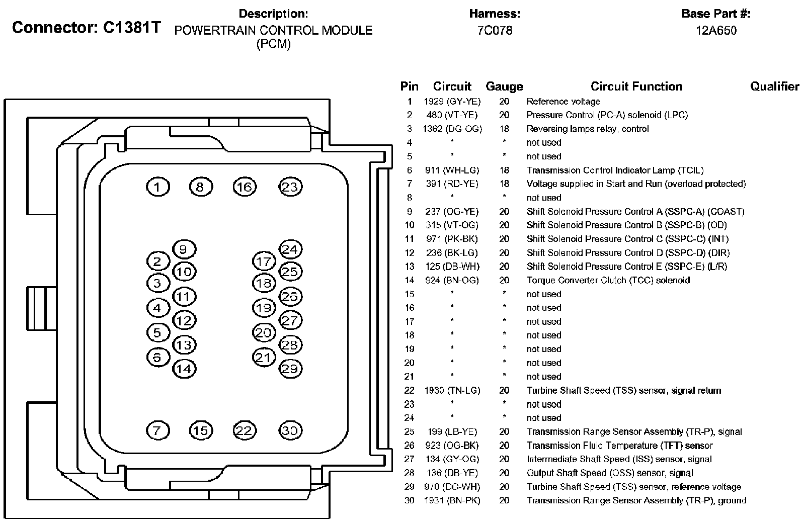 Factory service manual diagram
