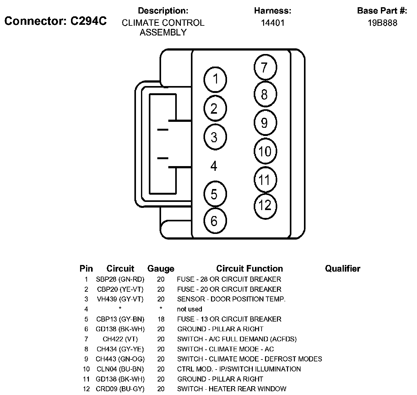 Factory service manual diagram