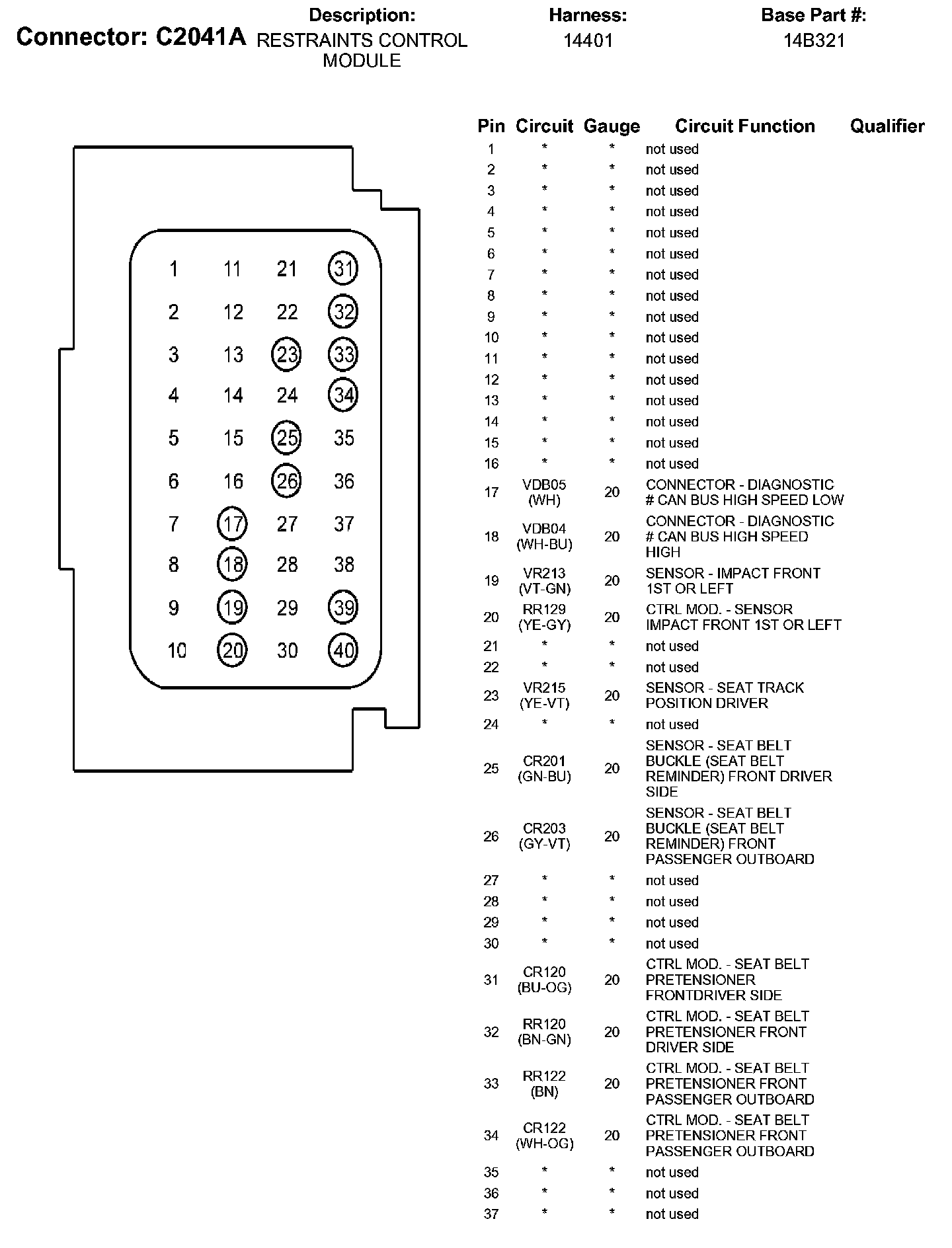 Factory service manual diagram