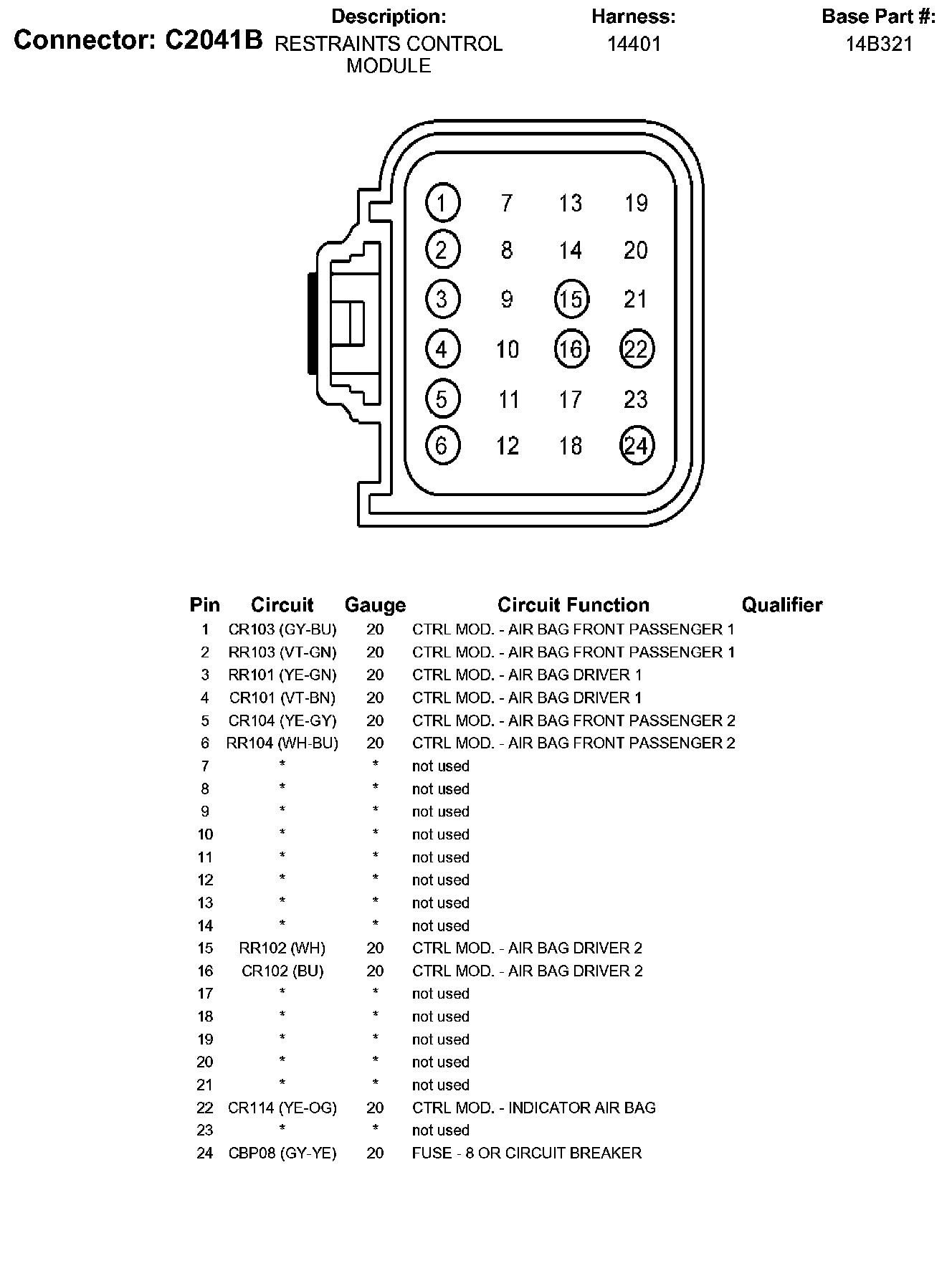 Factory service manual diagram