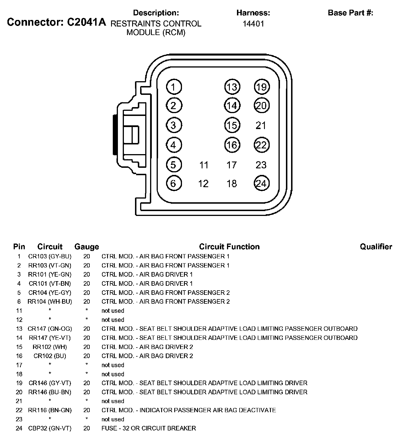 Factory service manual diagram