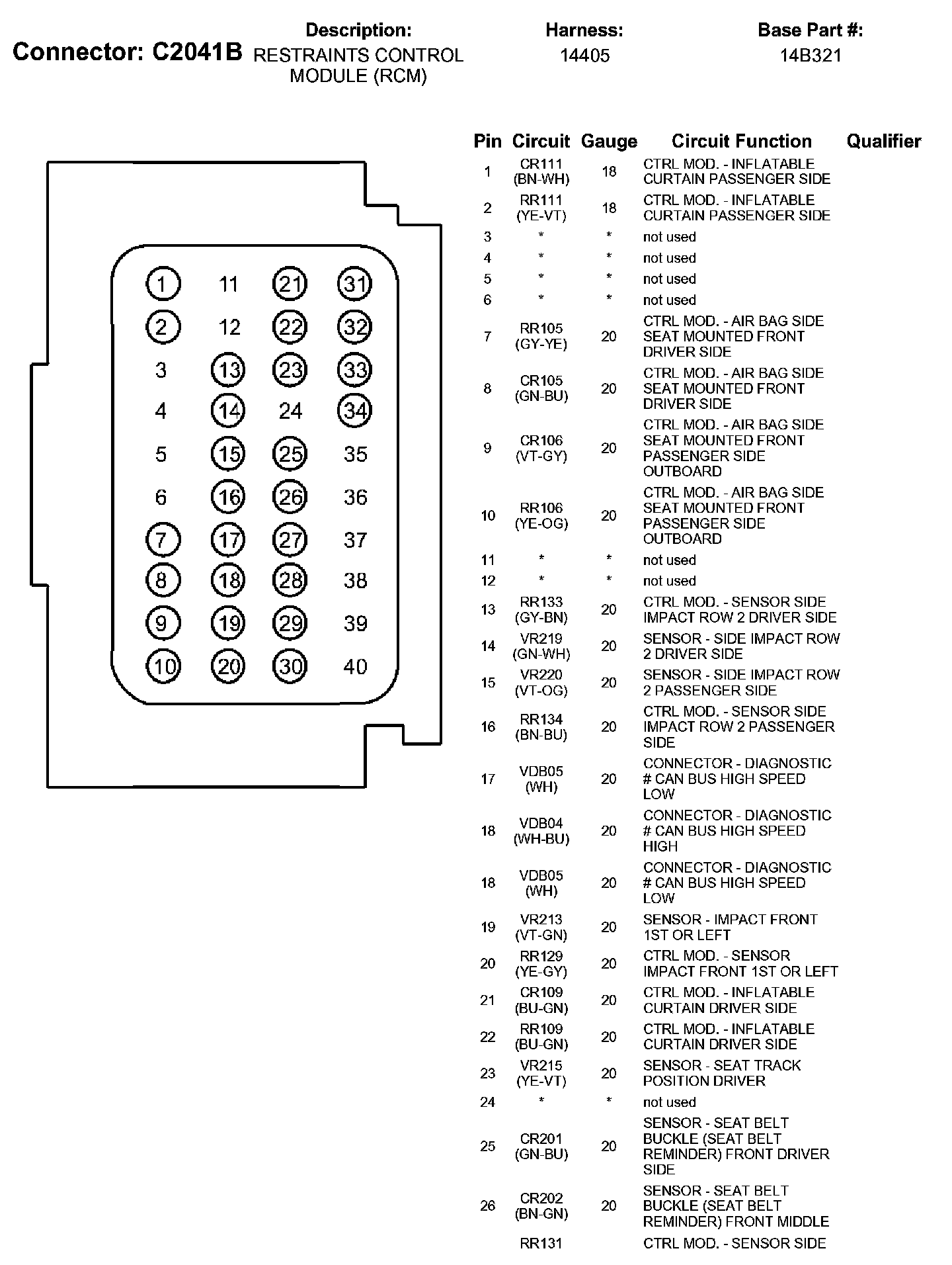 Factory service manual diagram
