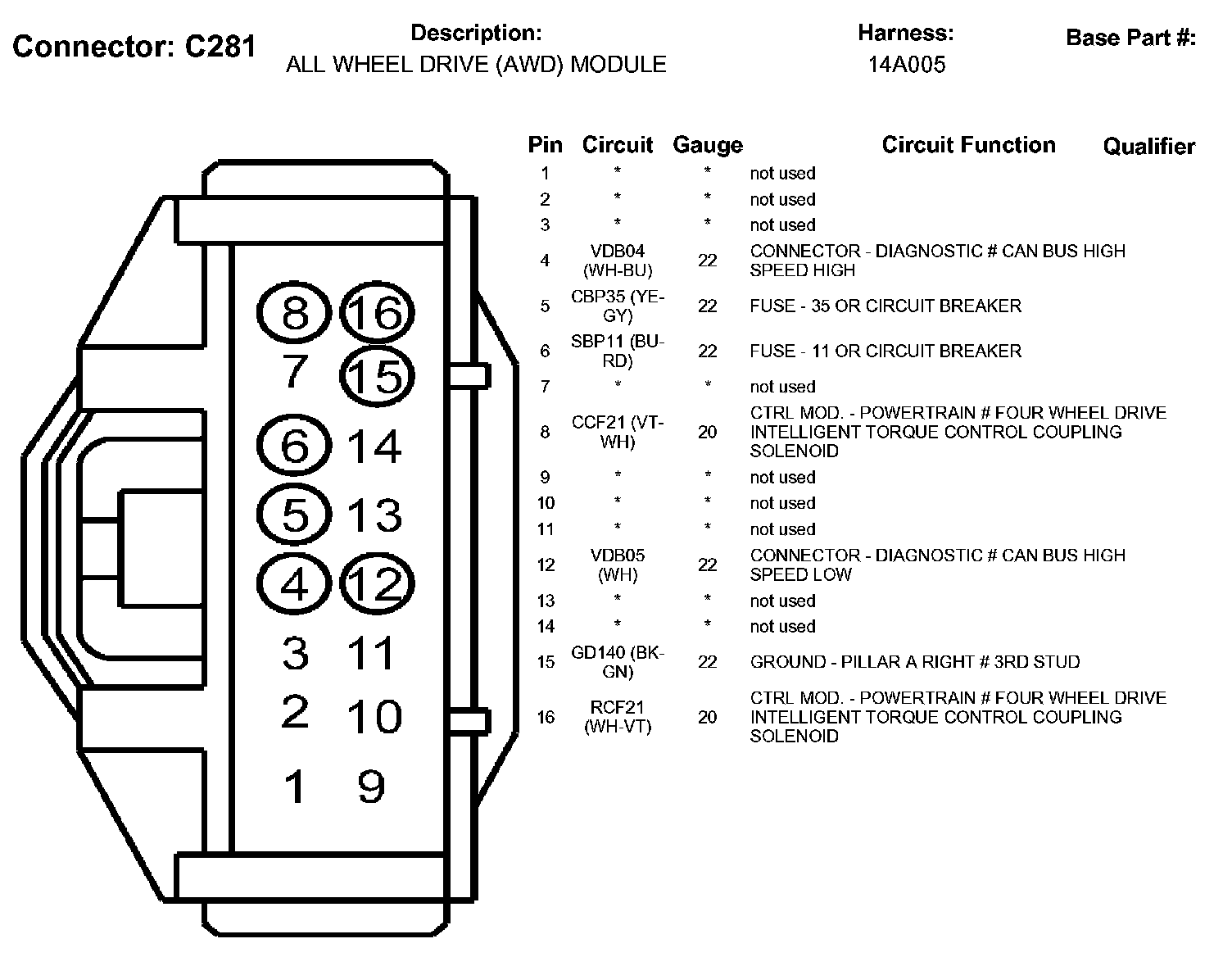 Factory service manual diagram