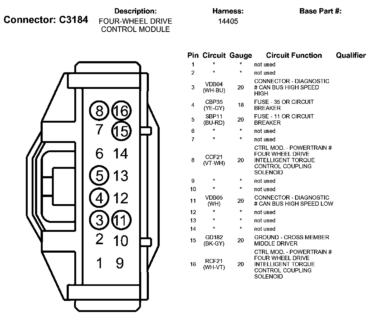 Factory service manual diagram