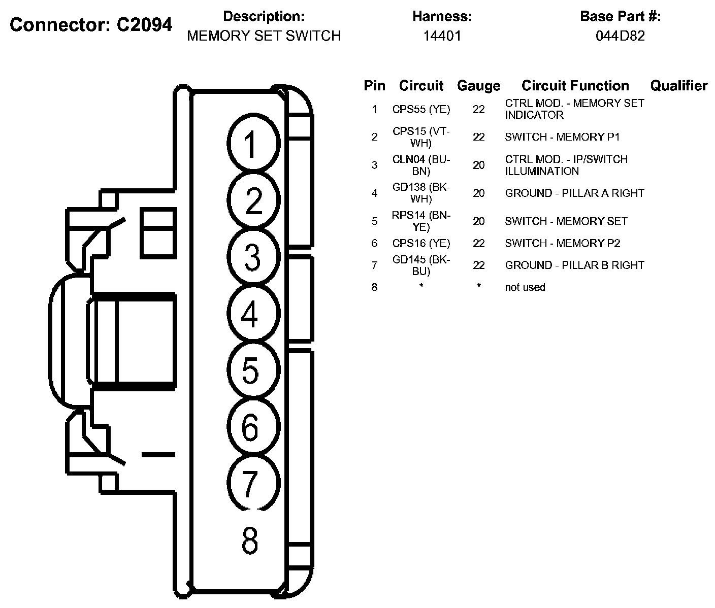 Factory service manual diagram