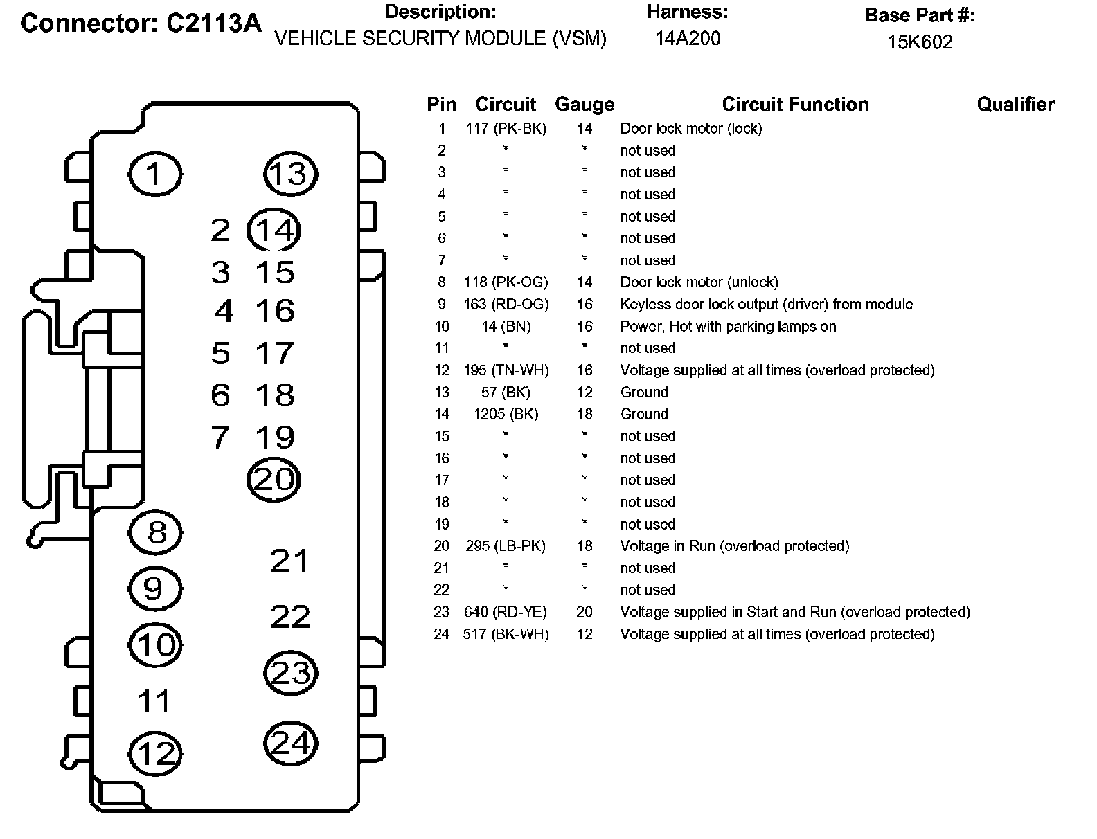 Factory service manual diagram