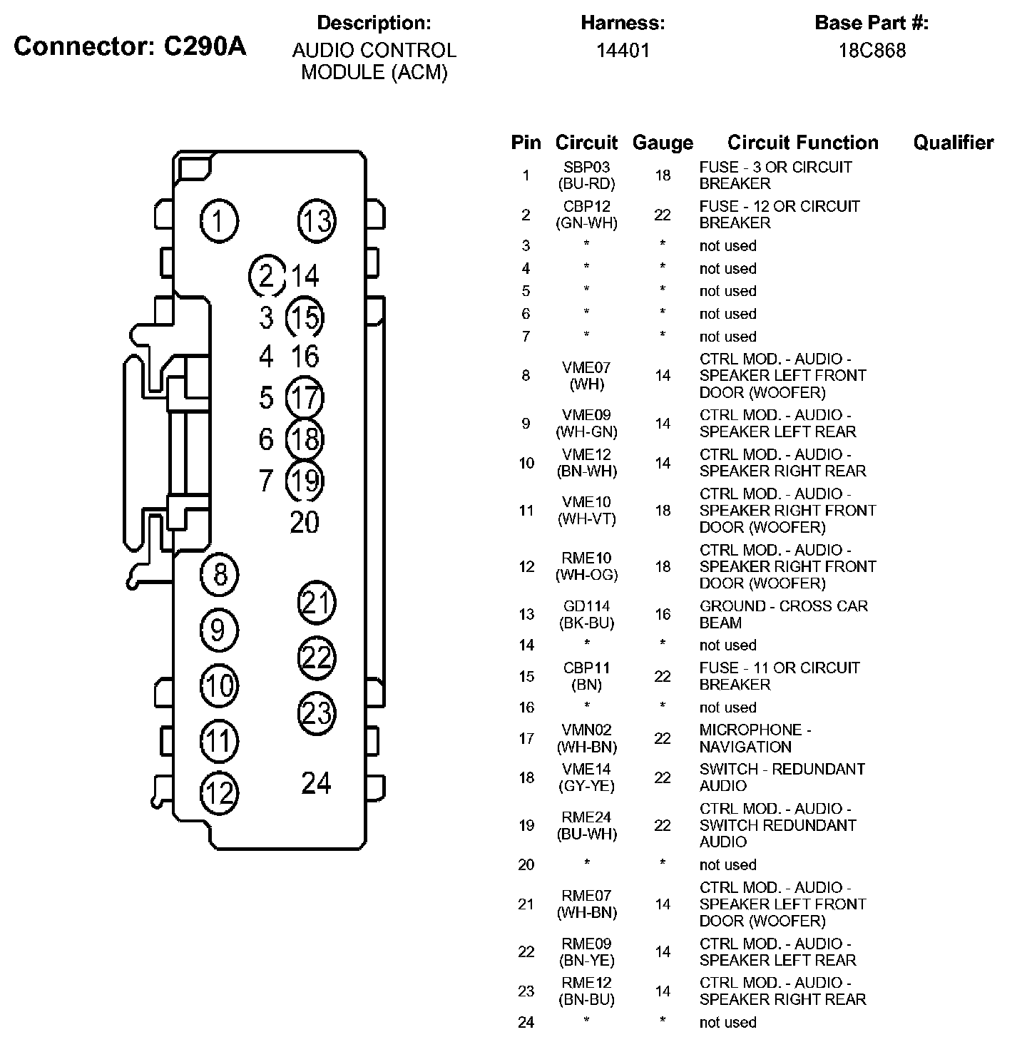 Factory service manual diagram