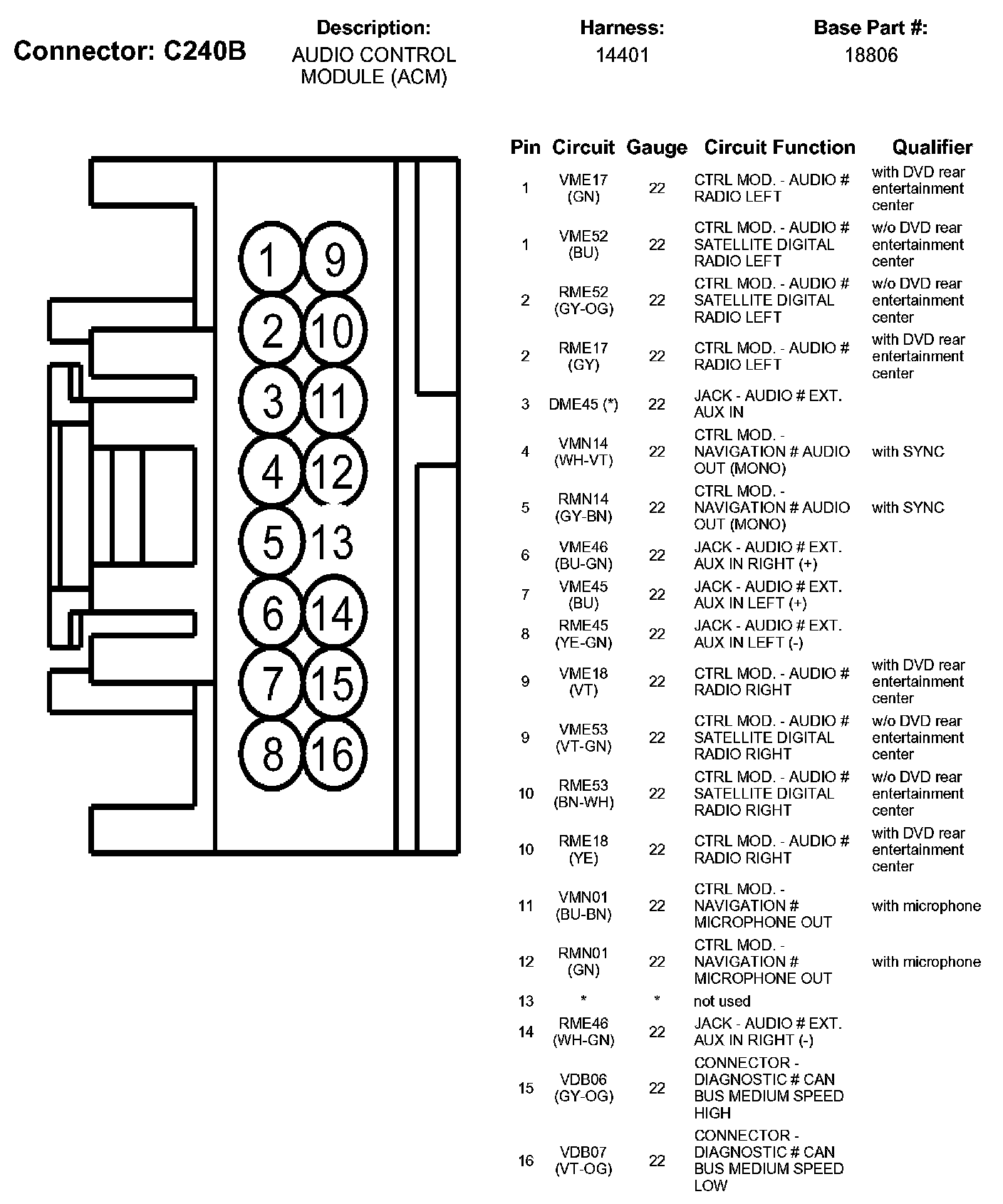 Factory service manual diagram