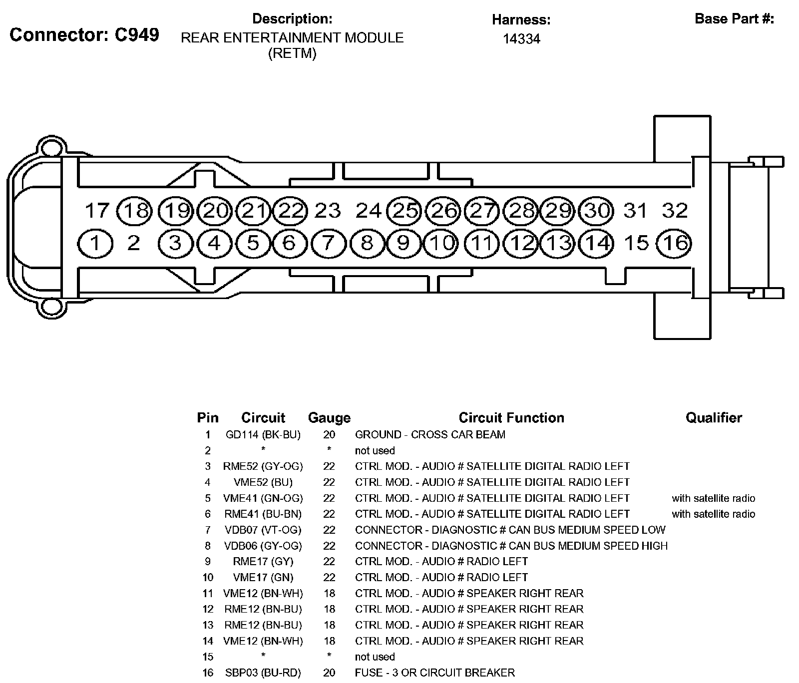 Factory service manual diagram