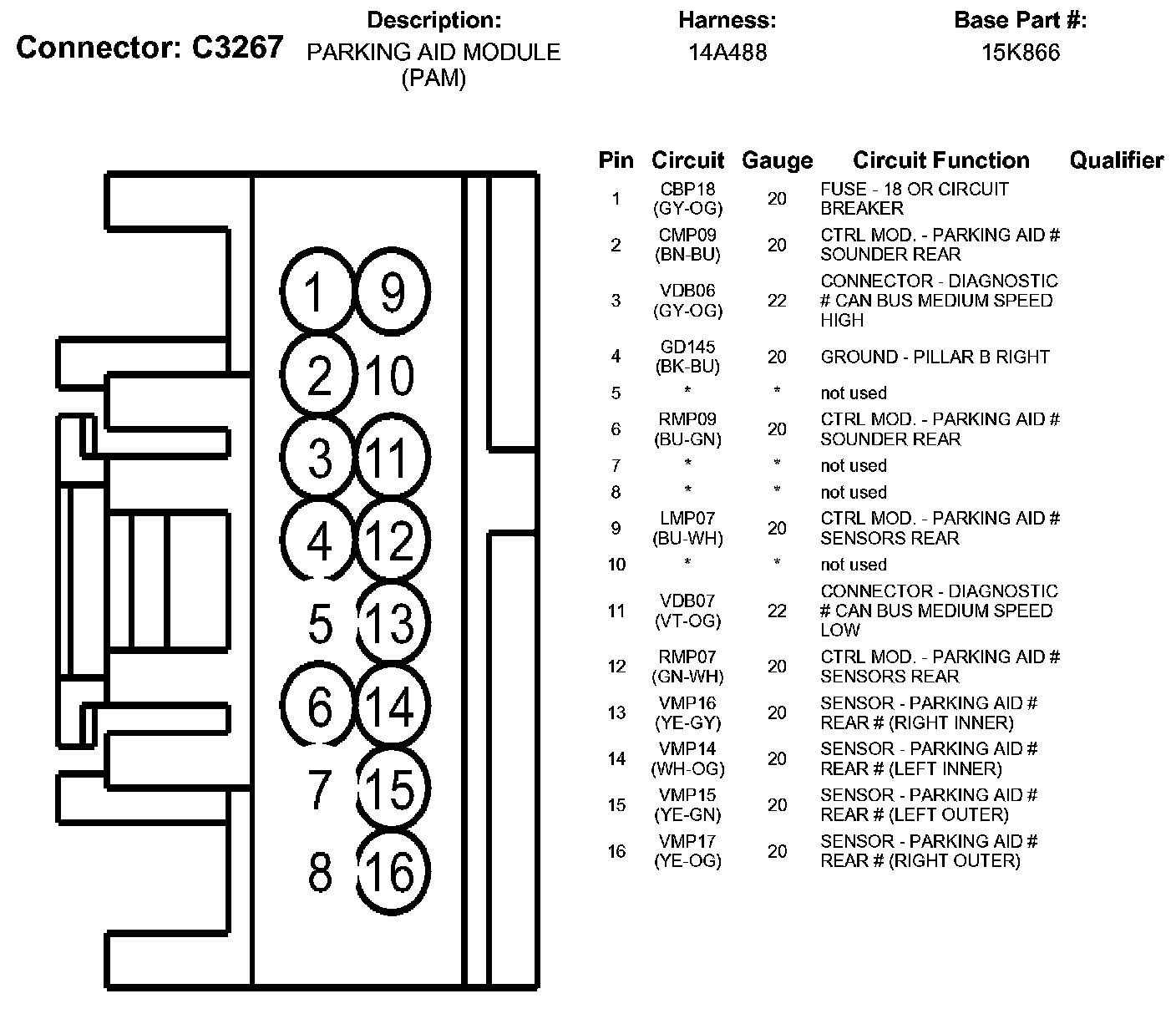 Factory service manual diagram