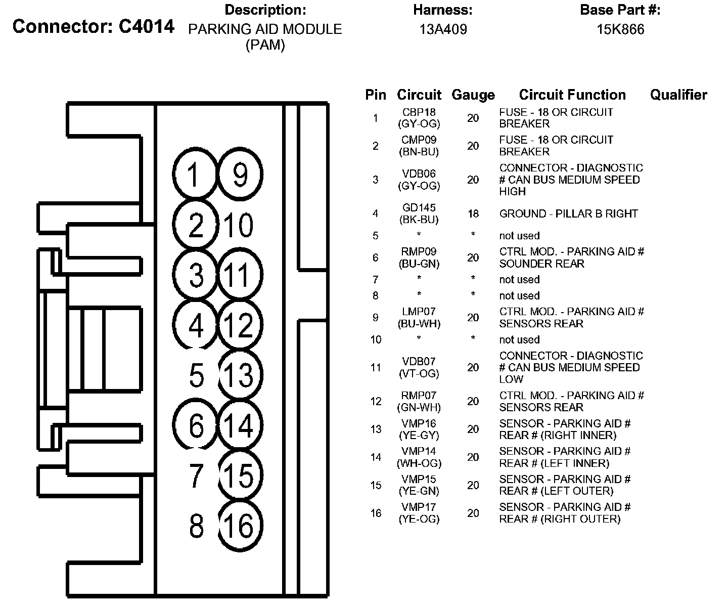 Factory service manual diagram