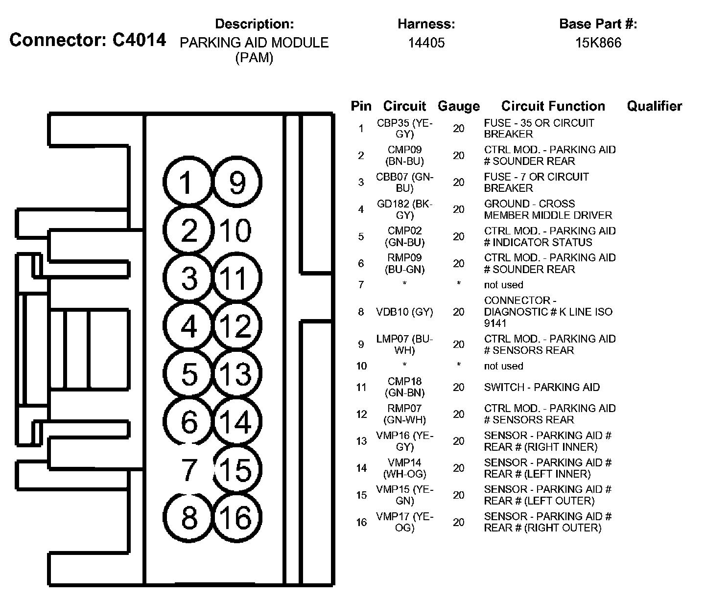 Factory service manual diagram