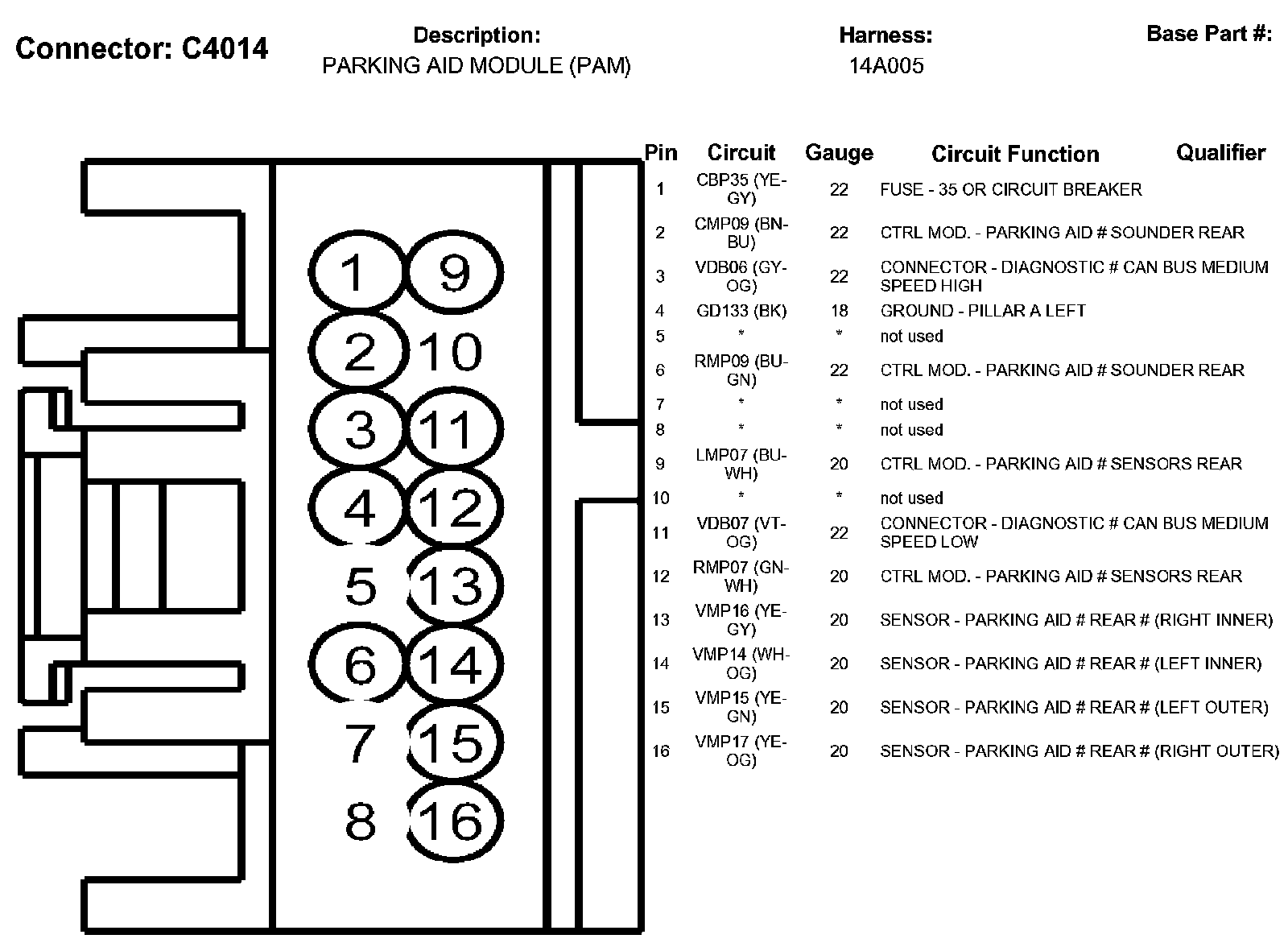 Factory service manual diagram