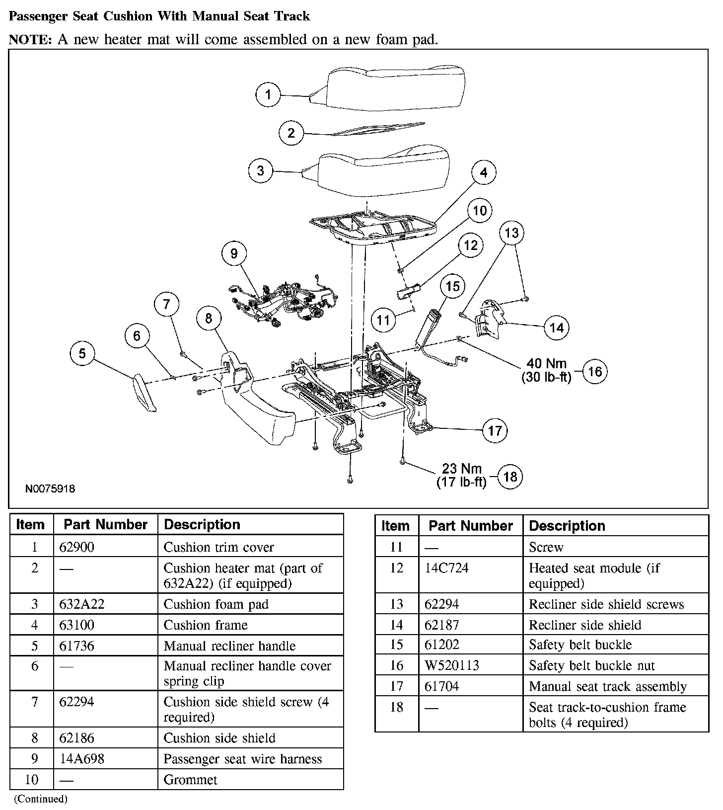 Factory service manual diagram