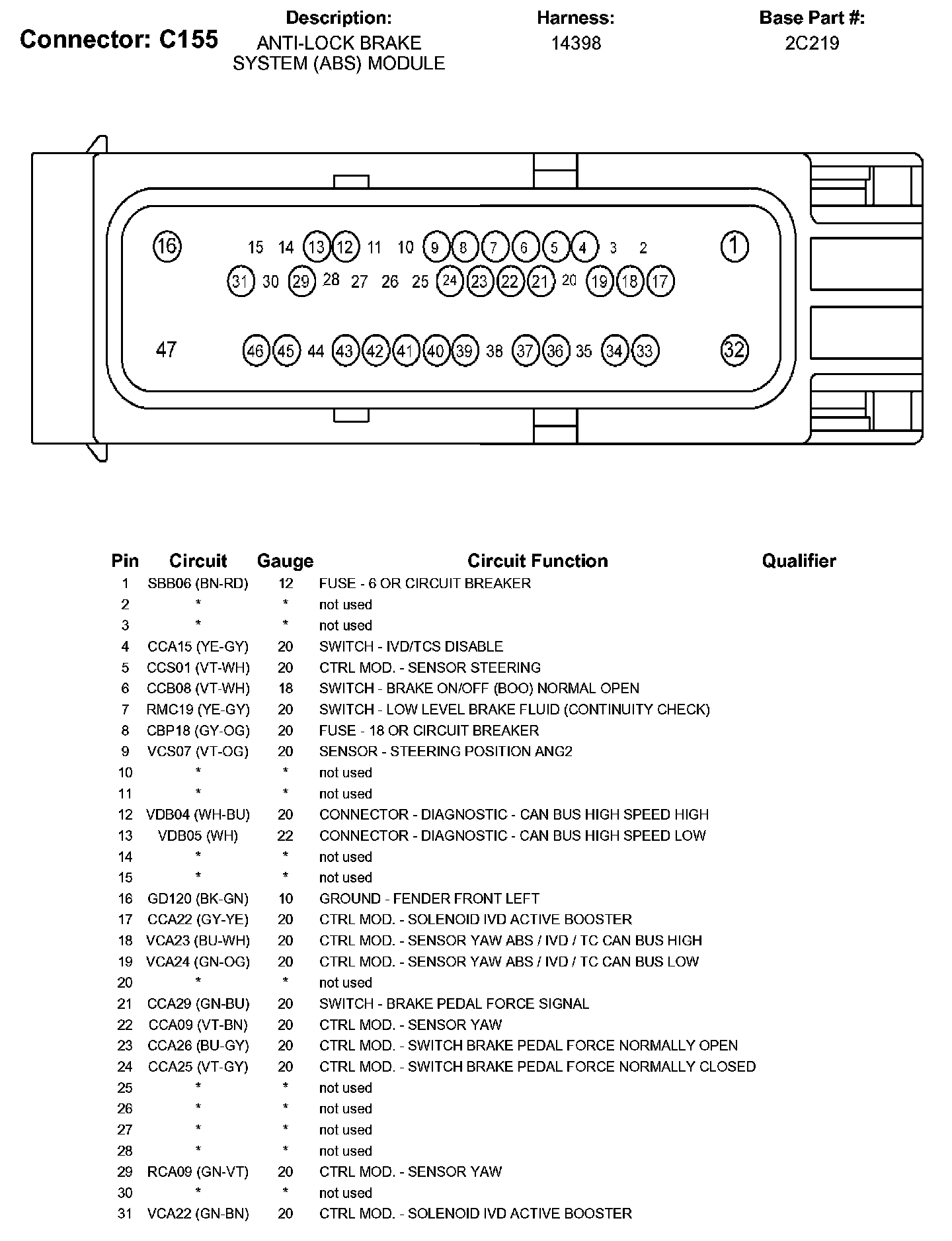 Factory service manual diagram