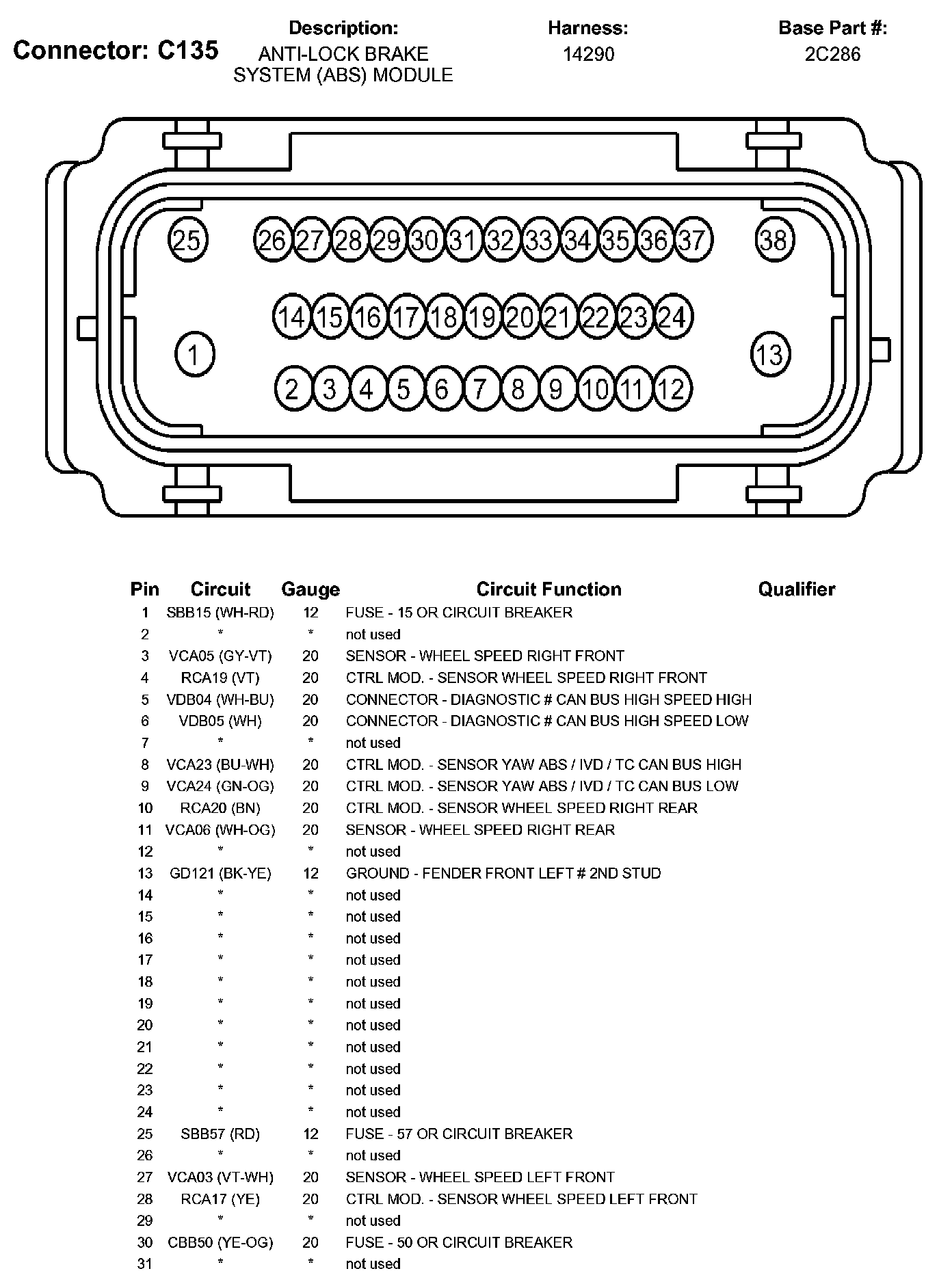 Factory service manual diagram
