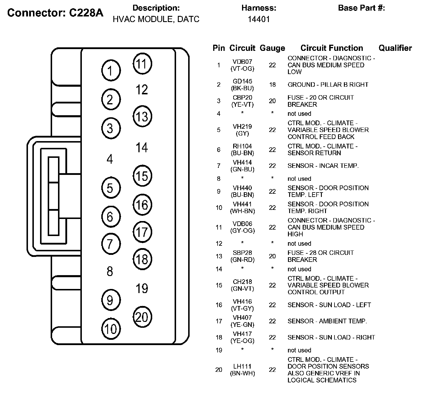 Factory service manual diagram