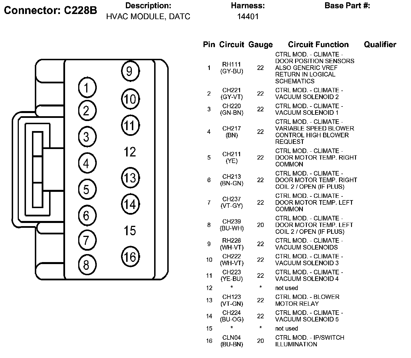 Factory service manual diagram