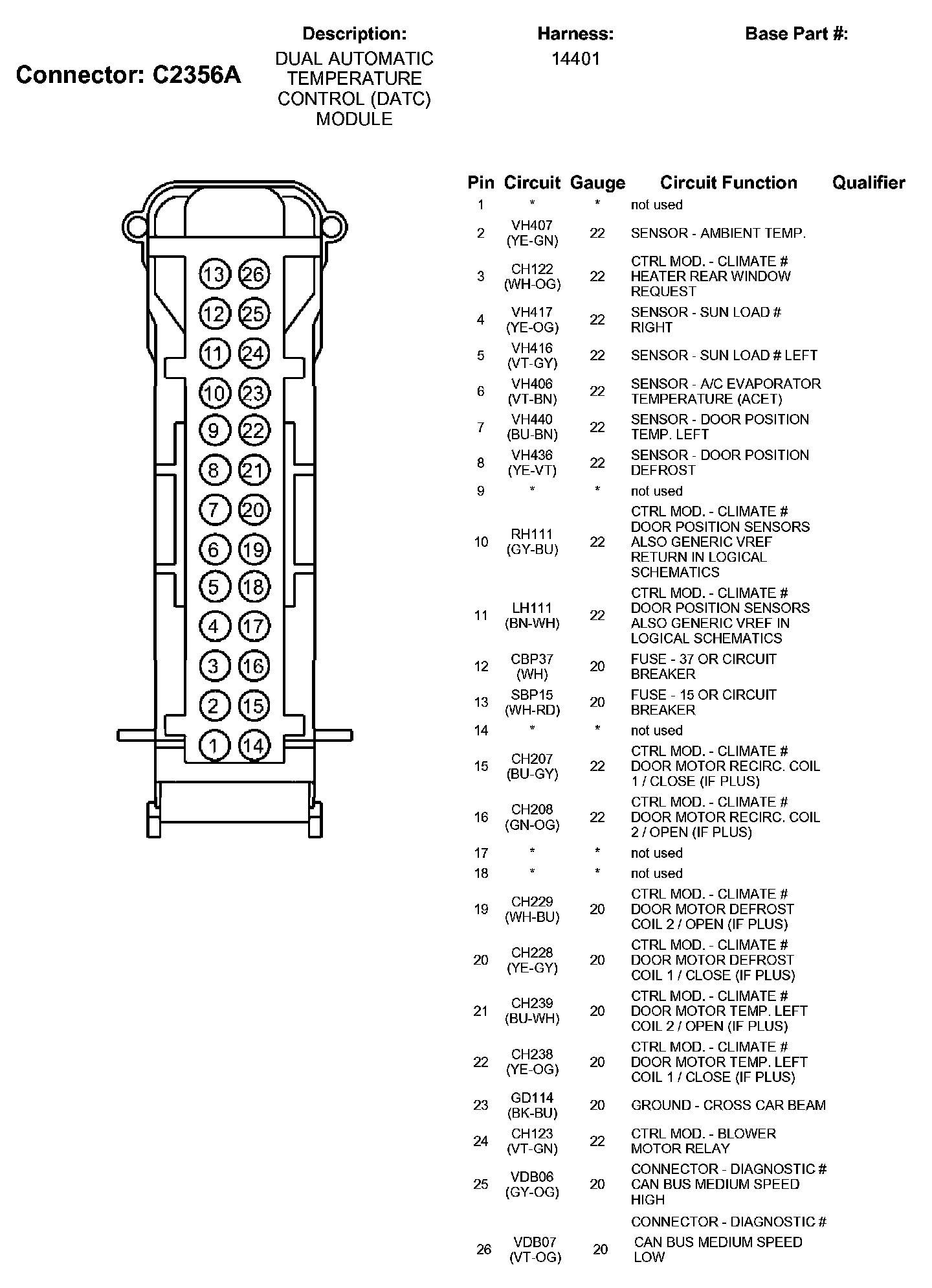 Factory service manual diagram