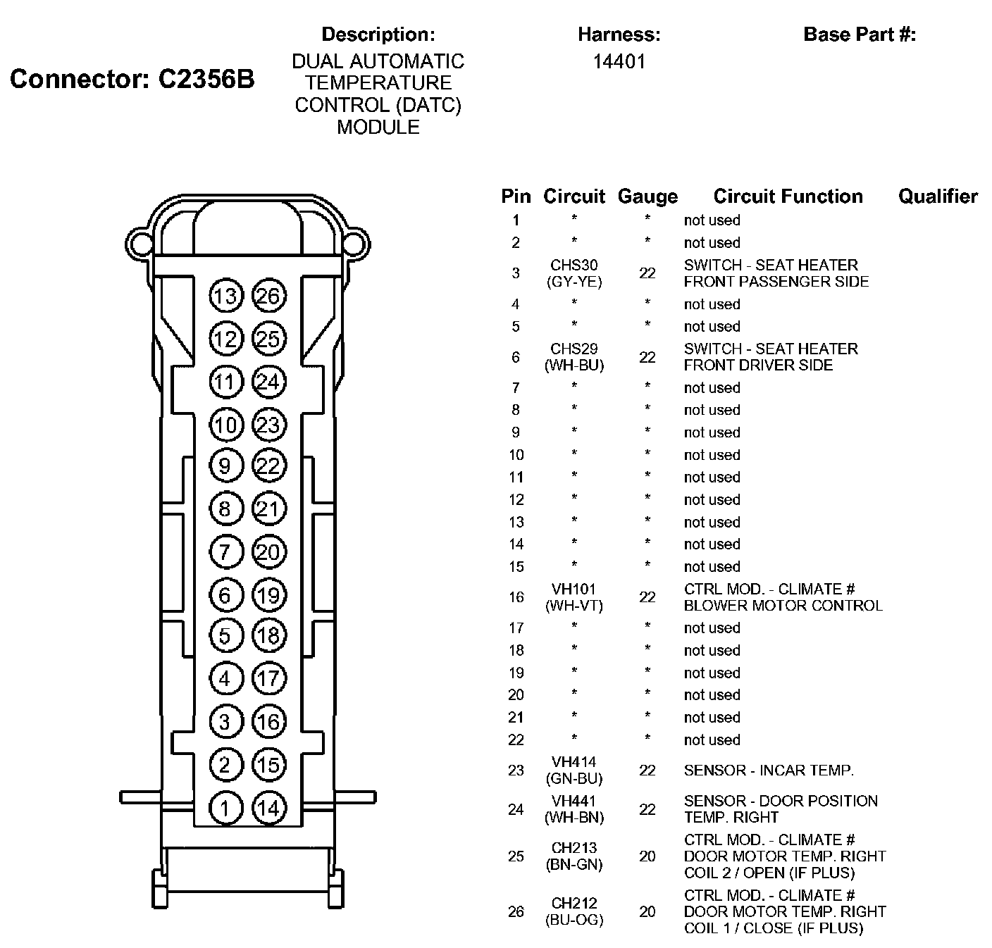 Factory service manual diagram