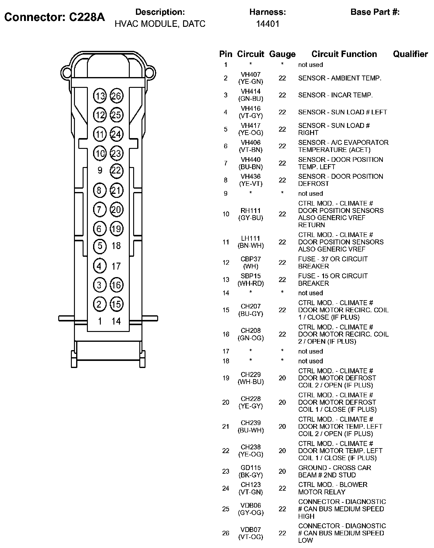 Factory service manual diagram