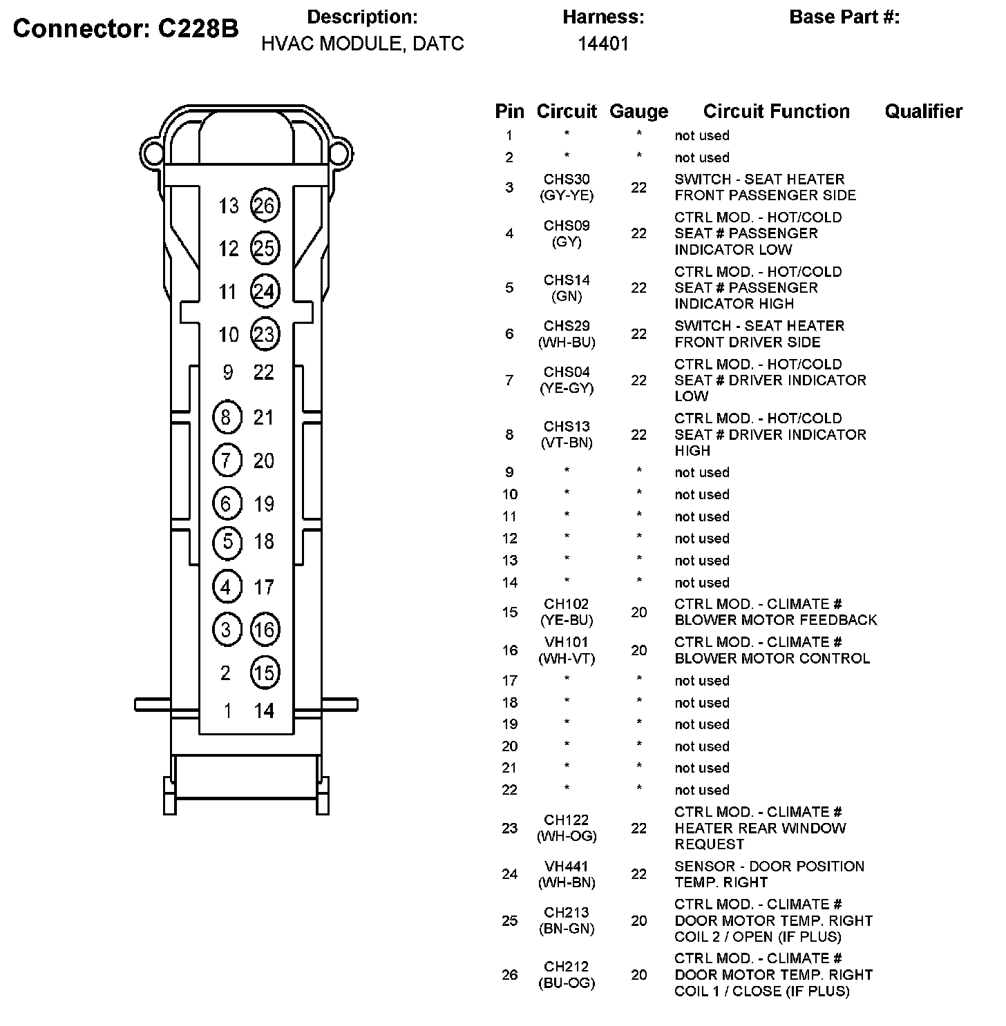 Factory service manual diagram