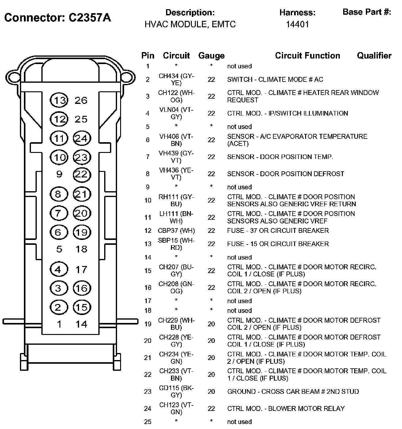 Factory service manual diagram