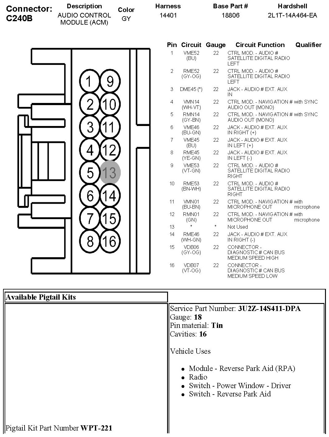 Factory service manual diagram
