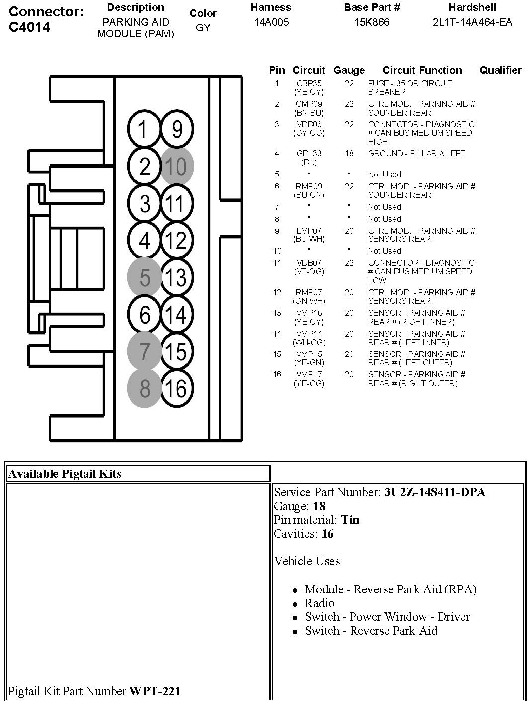 Factory service manual diagram