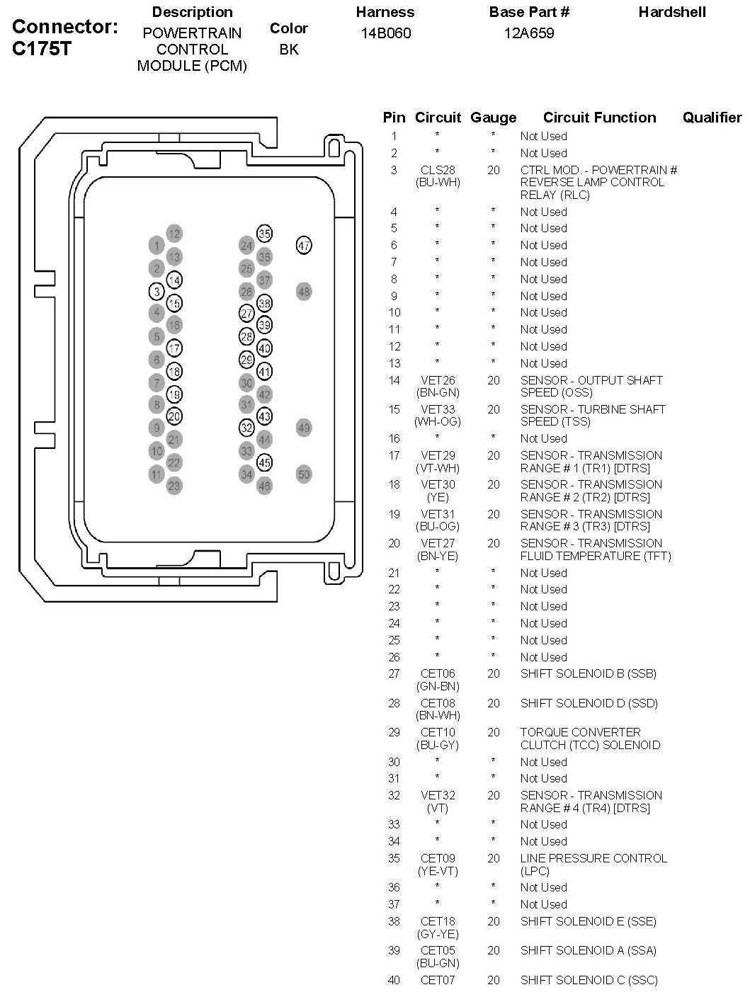 Factory service manual diagram