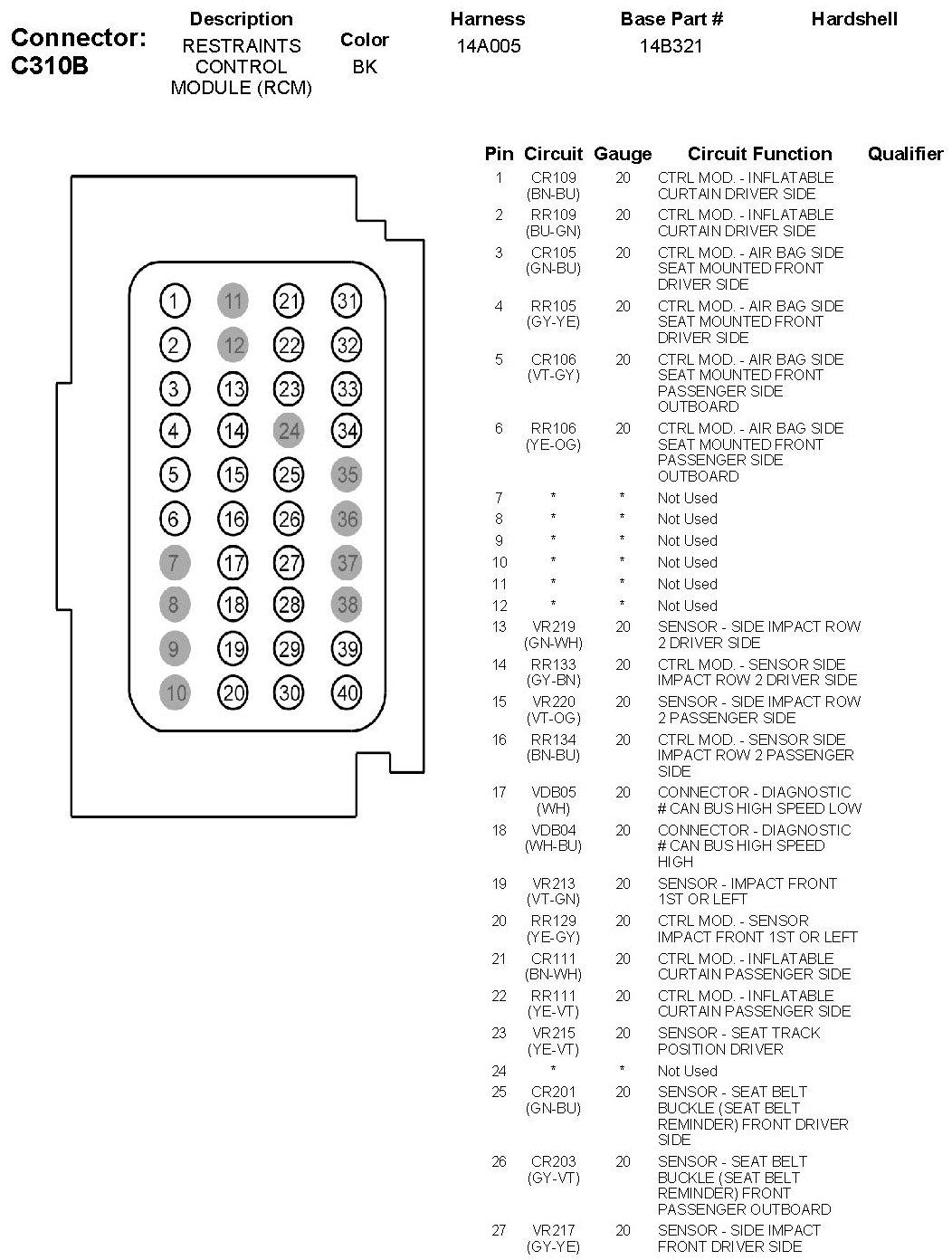 Factory service manual diagram