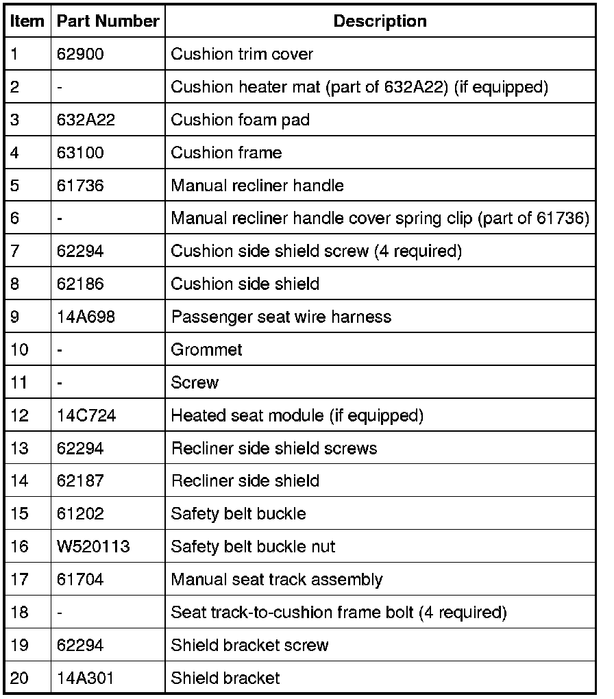 Factory service manual diagram