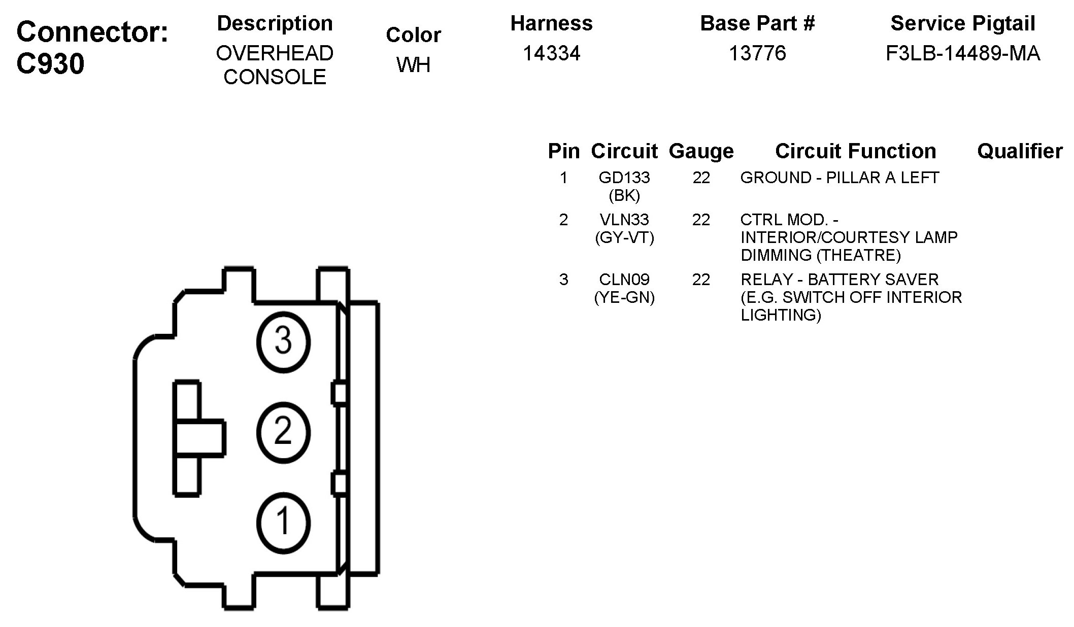 Factory service manual diagram