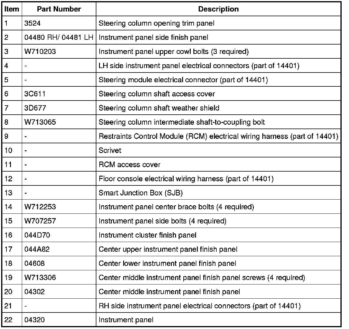 Factory service manual diagram