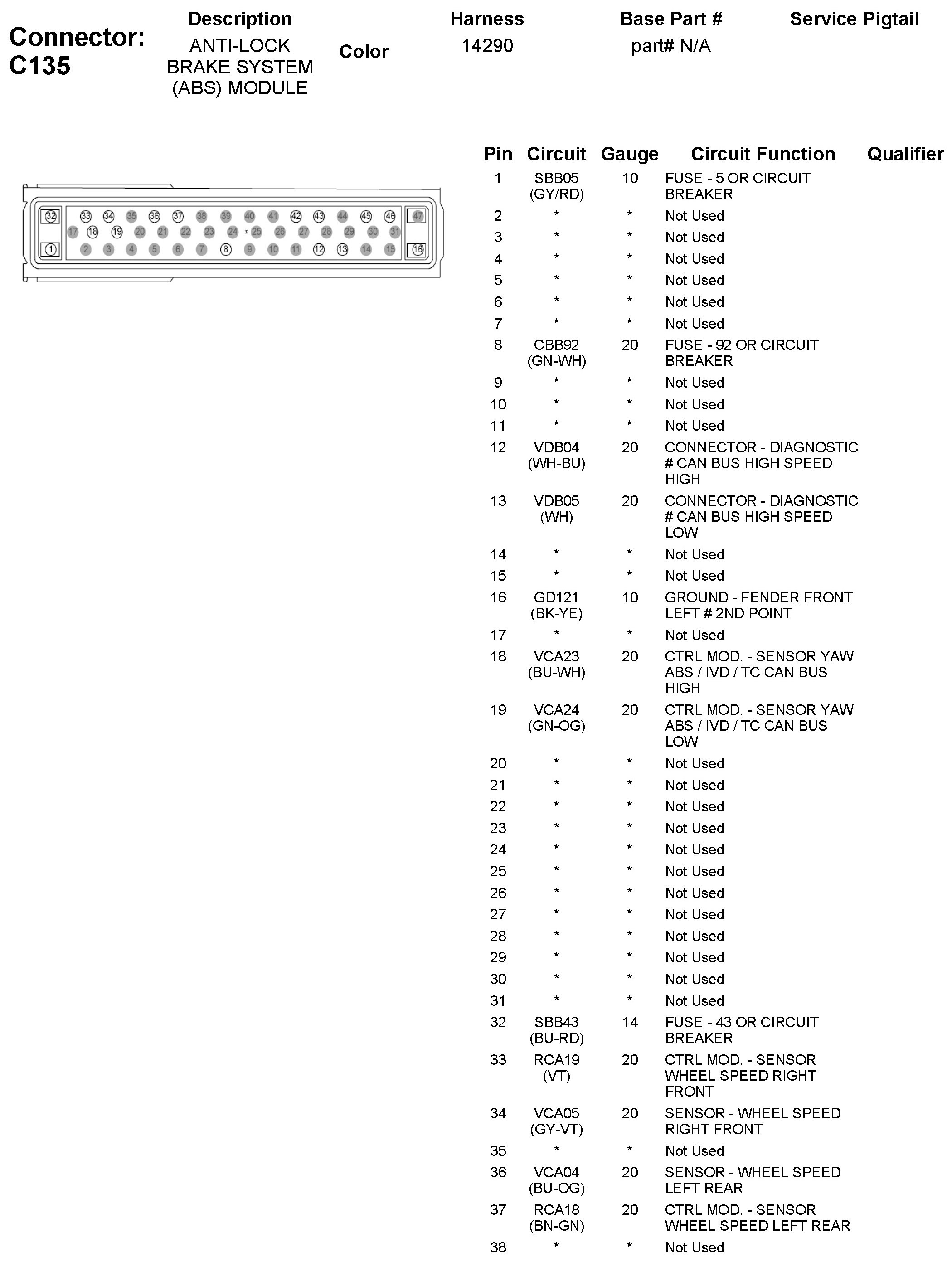 Factory service manual diagram